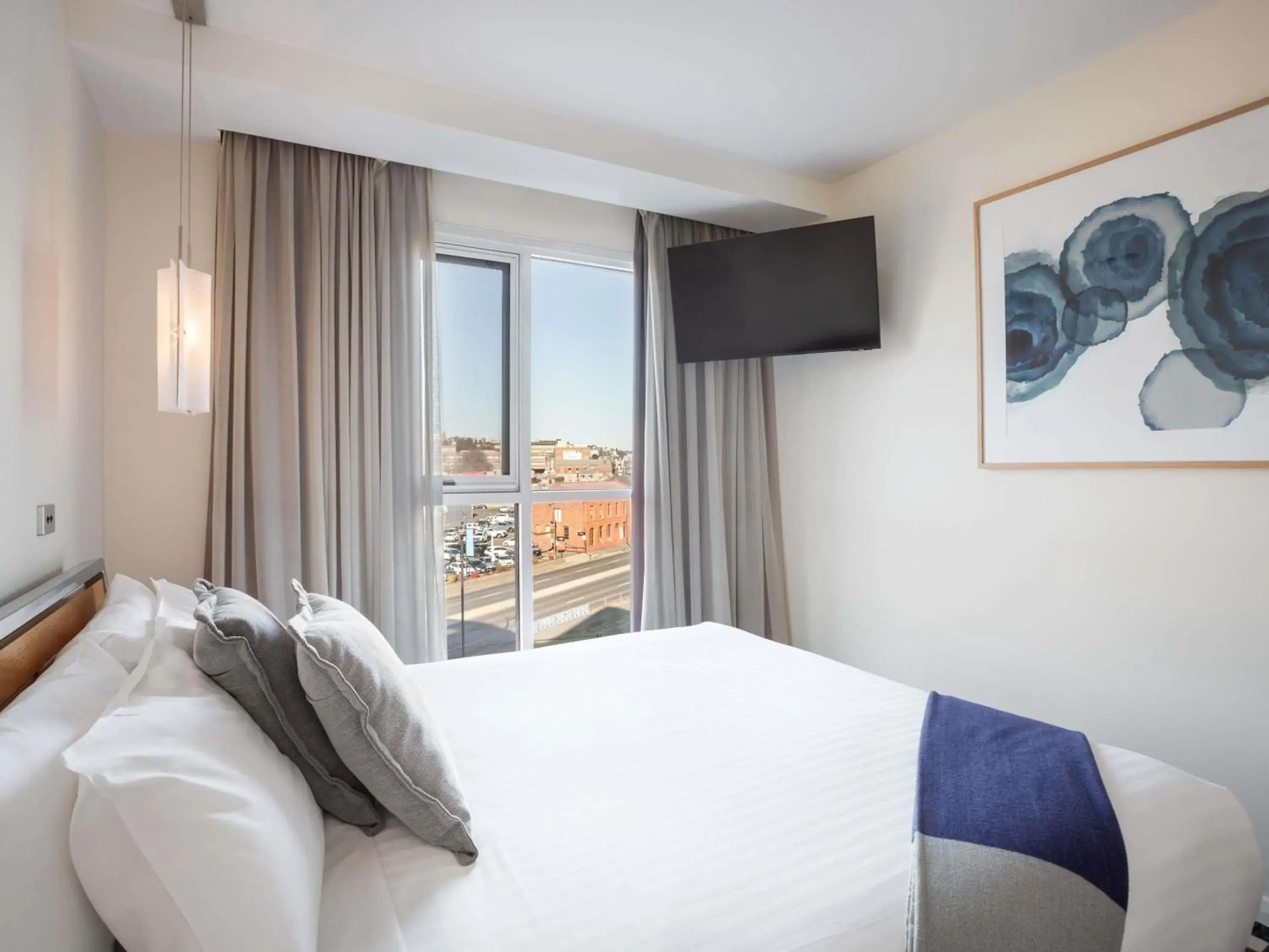 Bedroom, Bed in Peppers Seaport Launceston Bedroom, Bed in Peppers Seaport Launceston