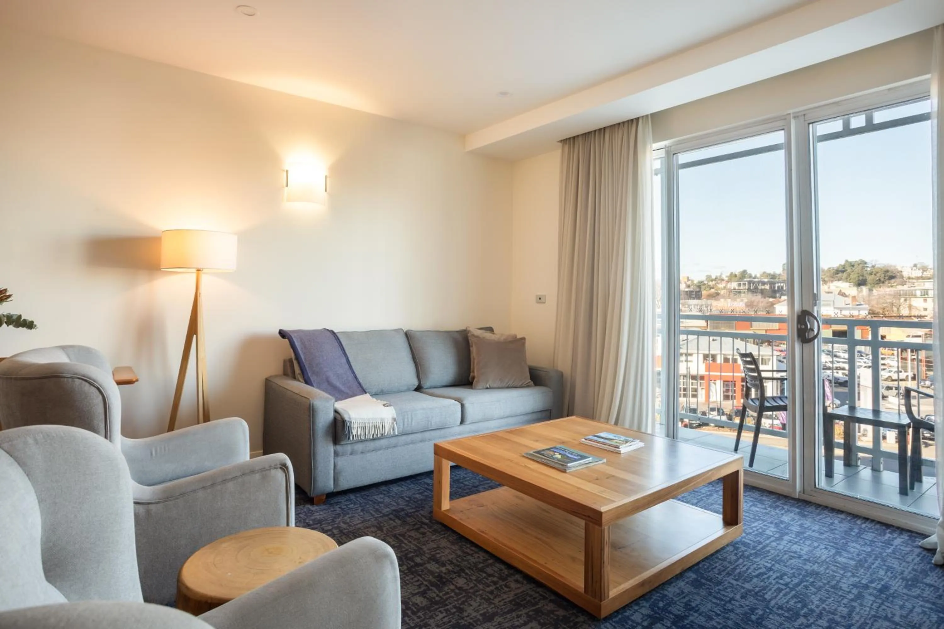 Seating area in Peppers Seaport Launceston