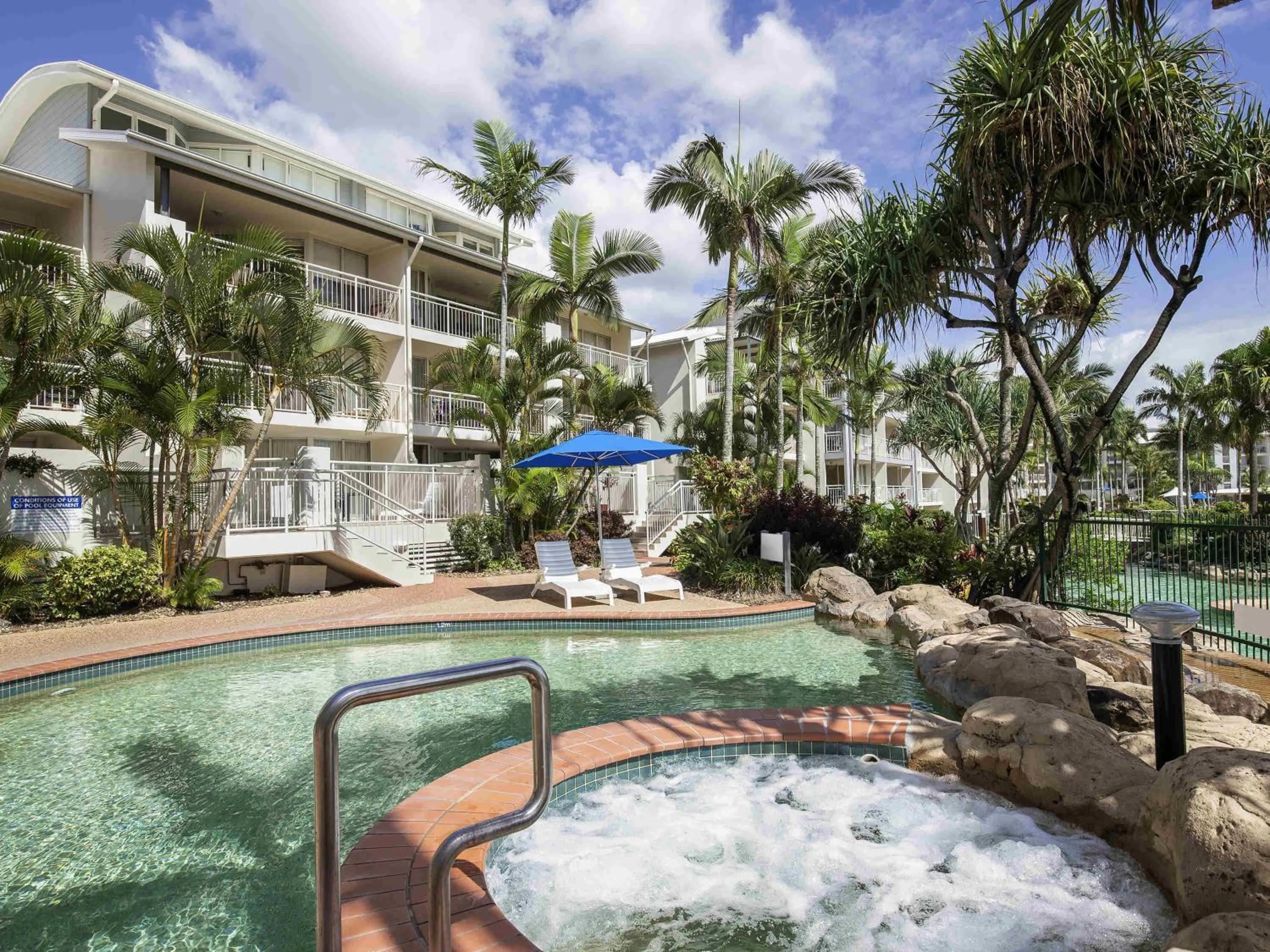 Pool view in BreakFree Alexandra Beach