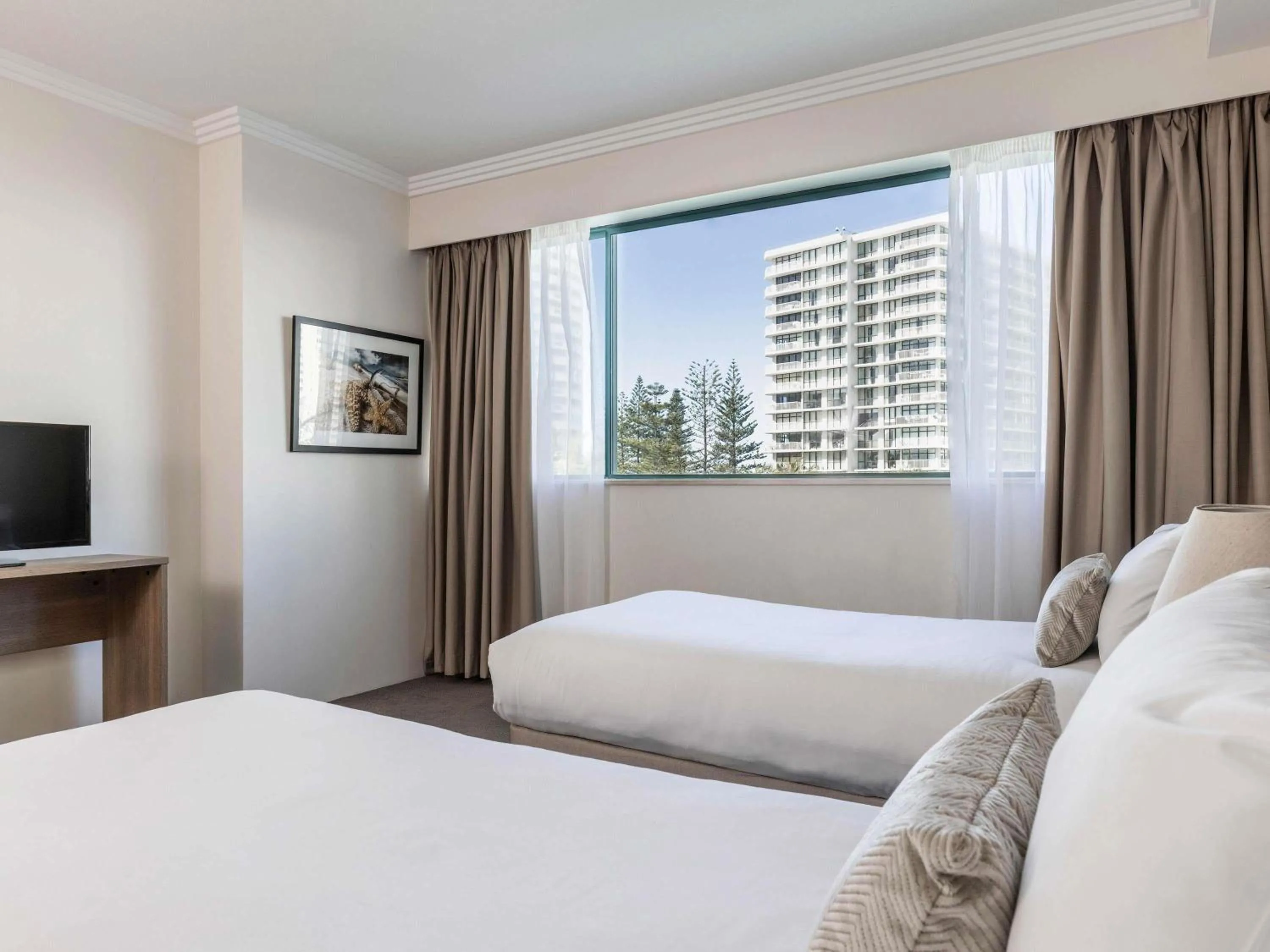 Bedroom, Bed in Mantra Crown Towers