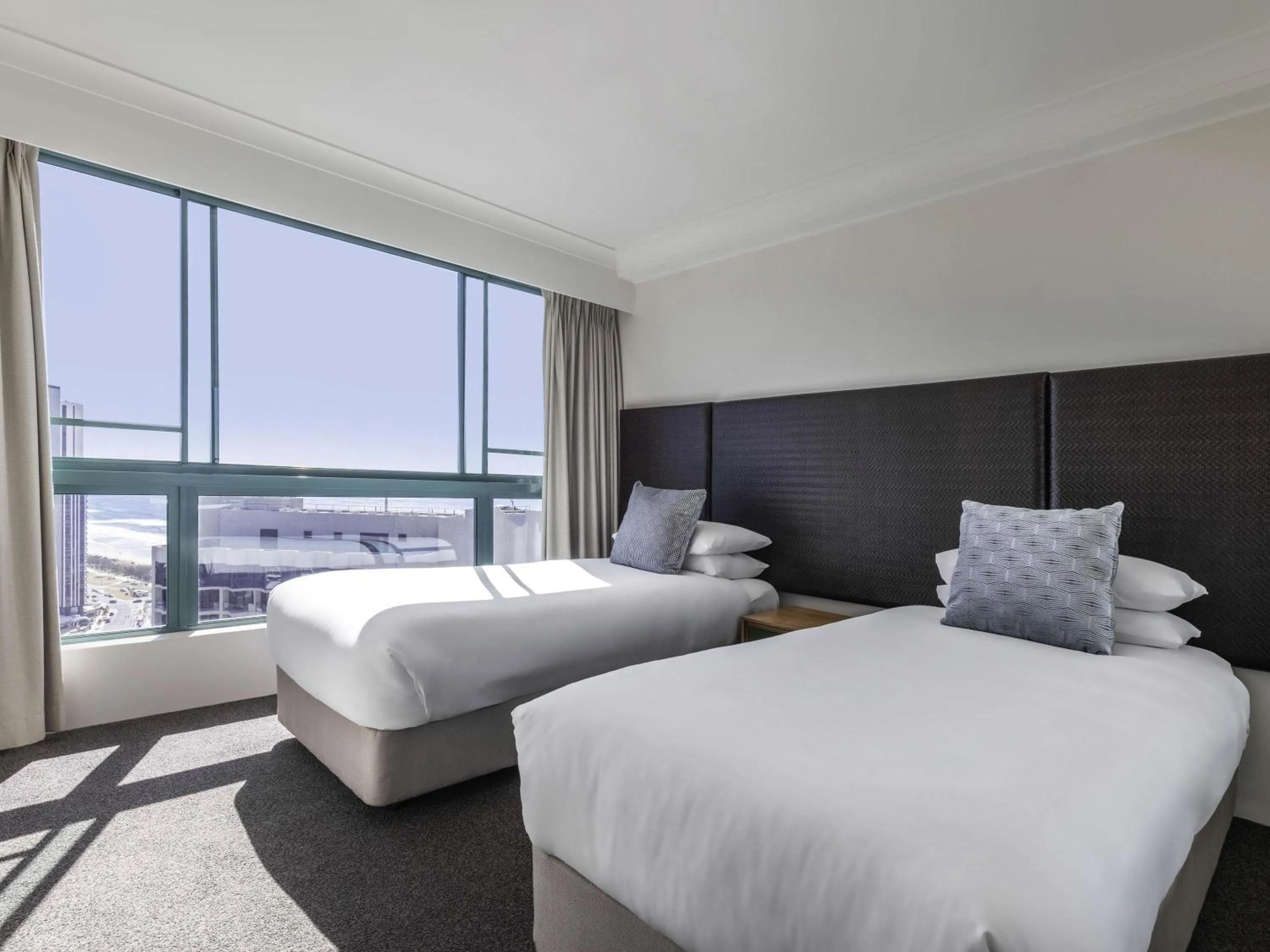 Bedroom, Bed in Mantra Crown Towers