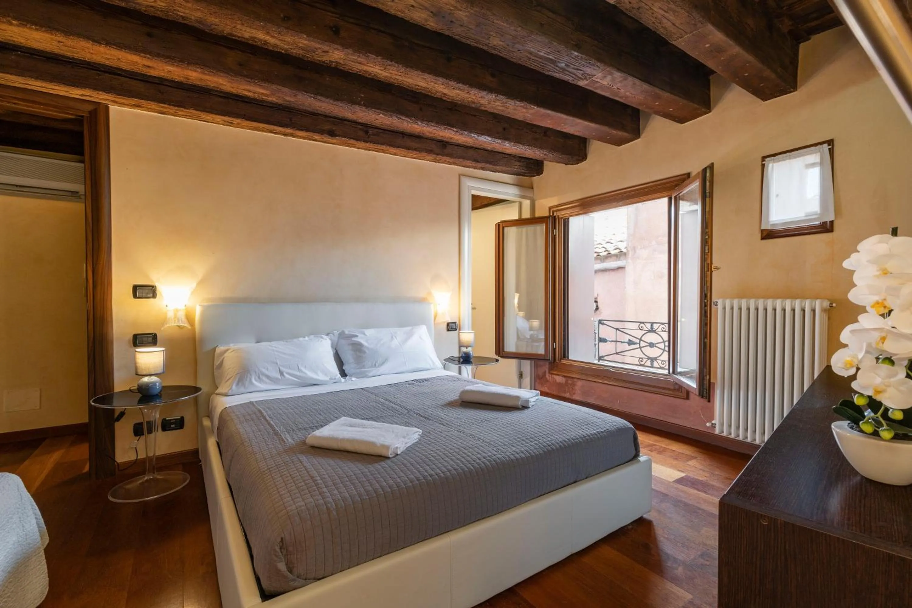 Bedroom, Bed in Doge Morosini Palace by Wonderful Italy