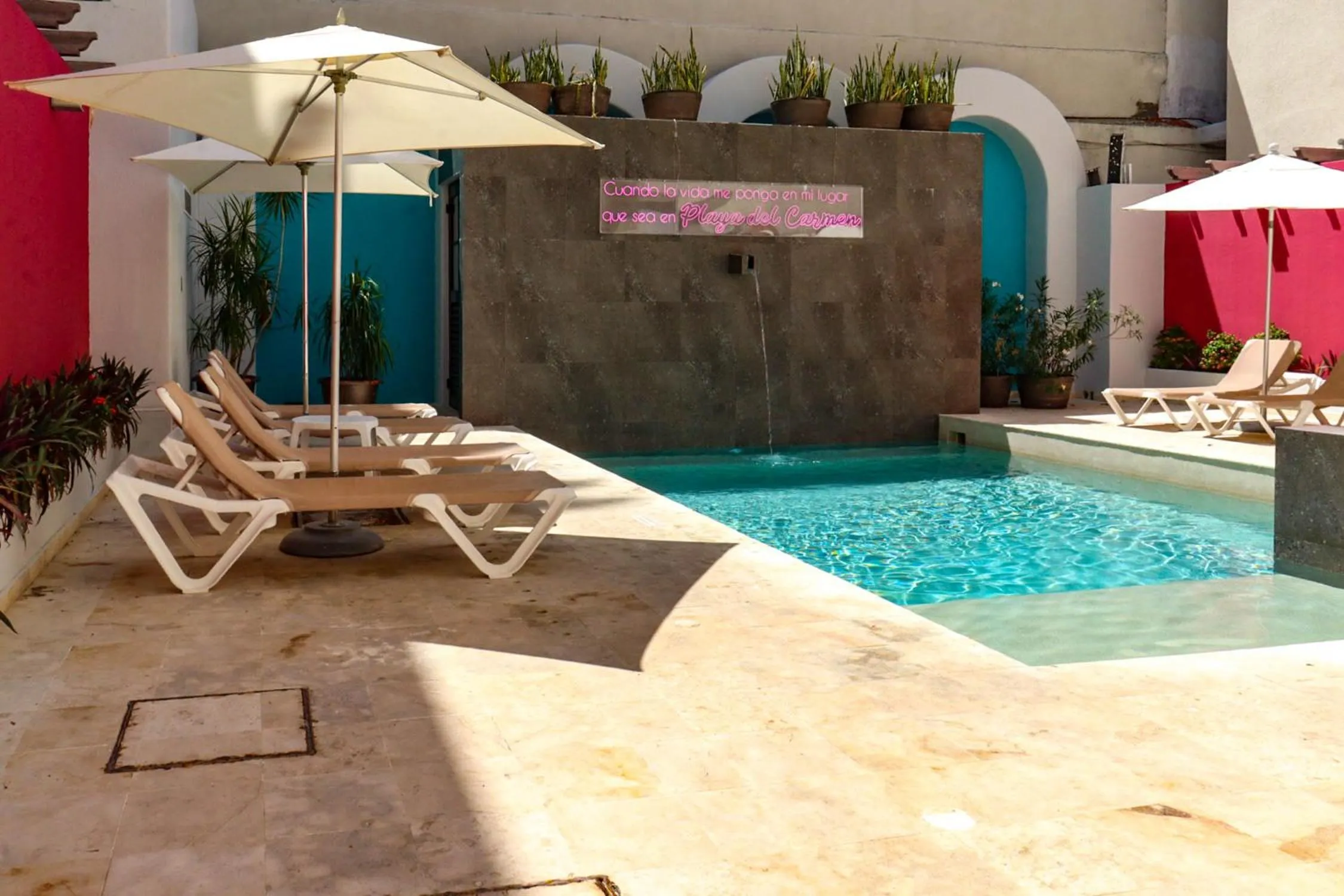 Patio in Hotel MX portal maya