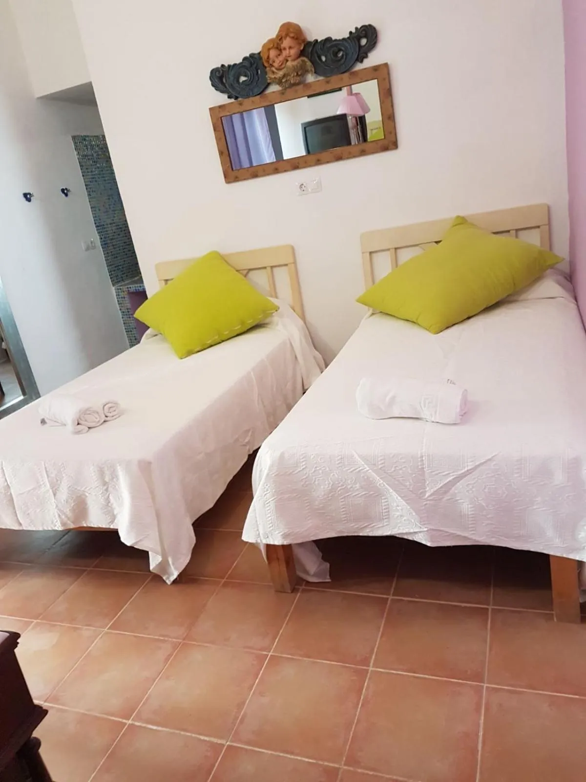 Bed in Cortijo Torreblanca Casa Rural Parque Natural Cabo de Gata