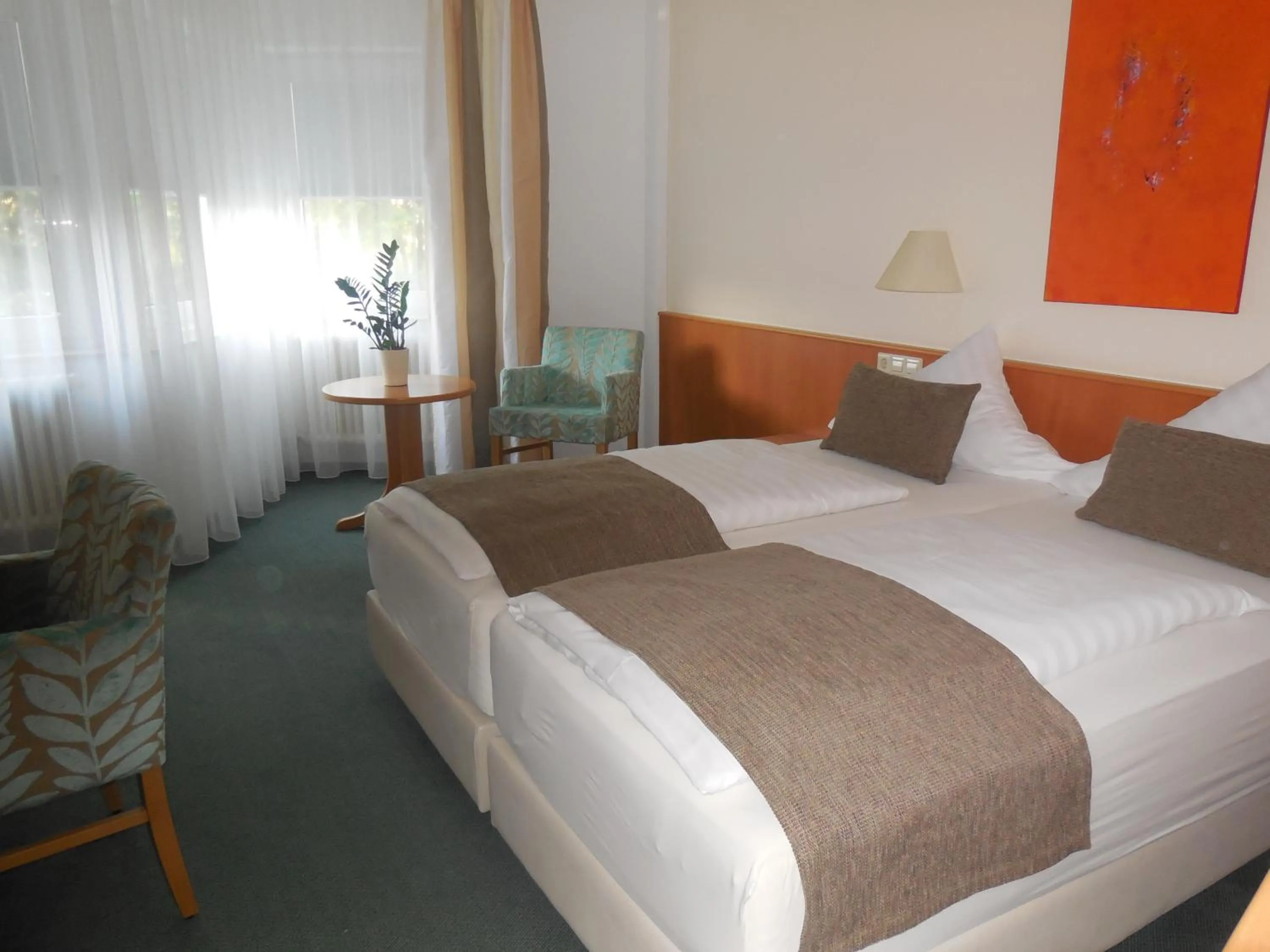 Bed in Hotel Schober