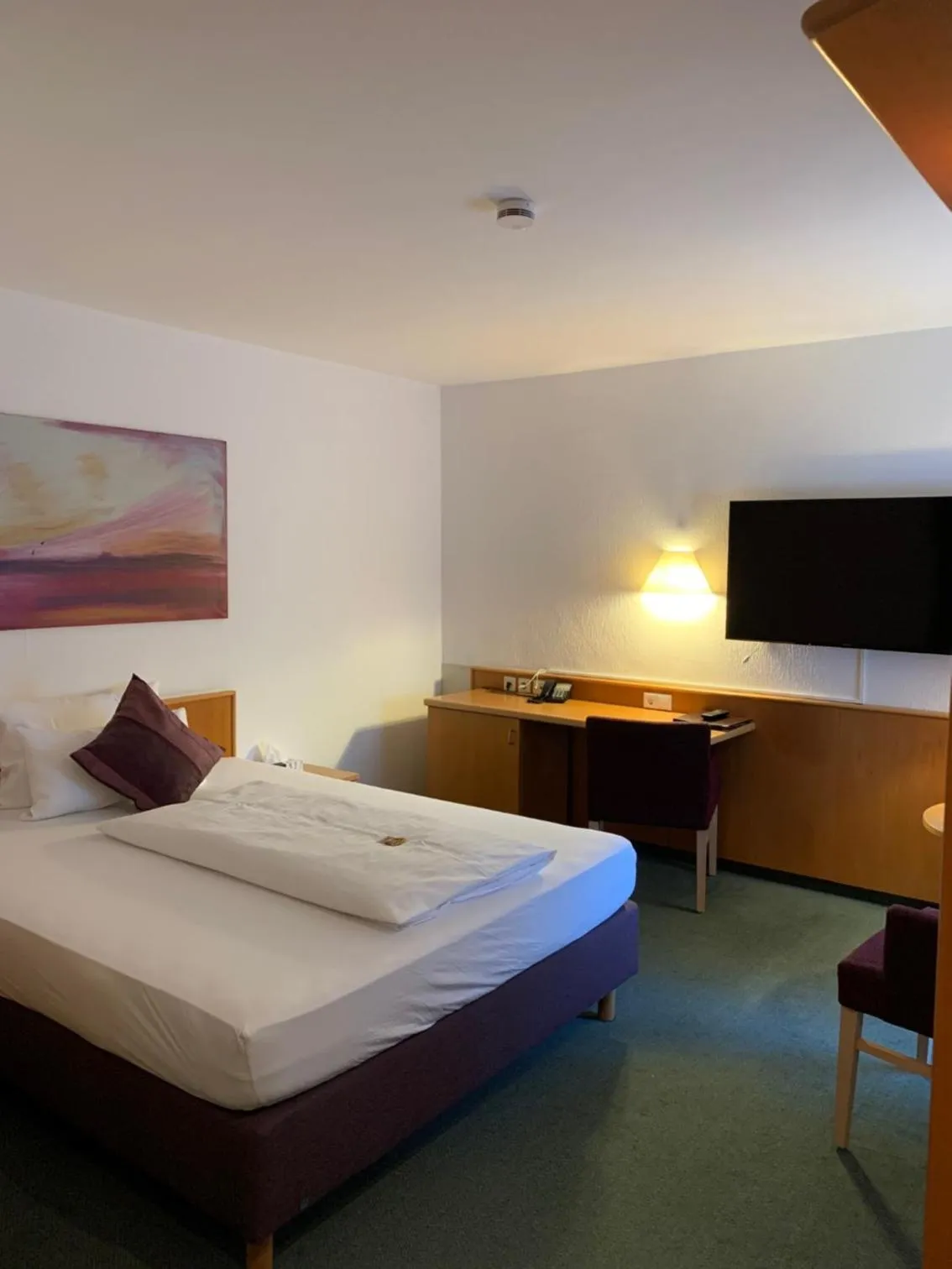 Bed in Hotel Schober