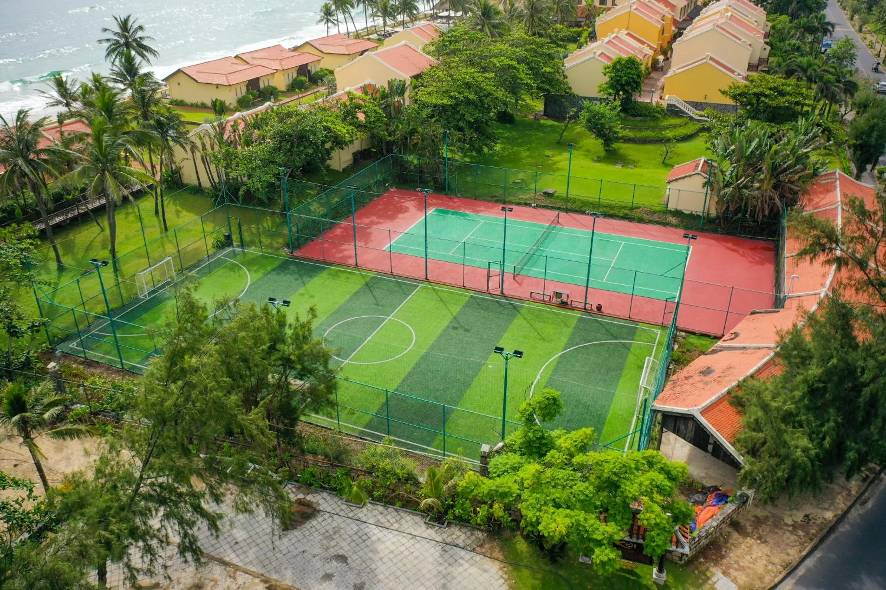 Tennis court in Victoria Hoi An Beach Resort & Spa