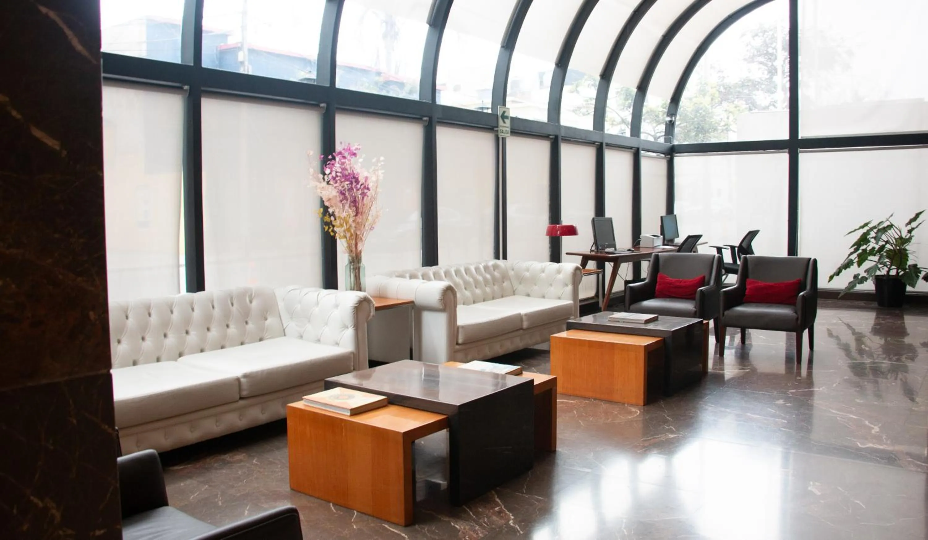 Seating area in J&A Classic Hotel