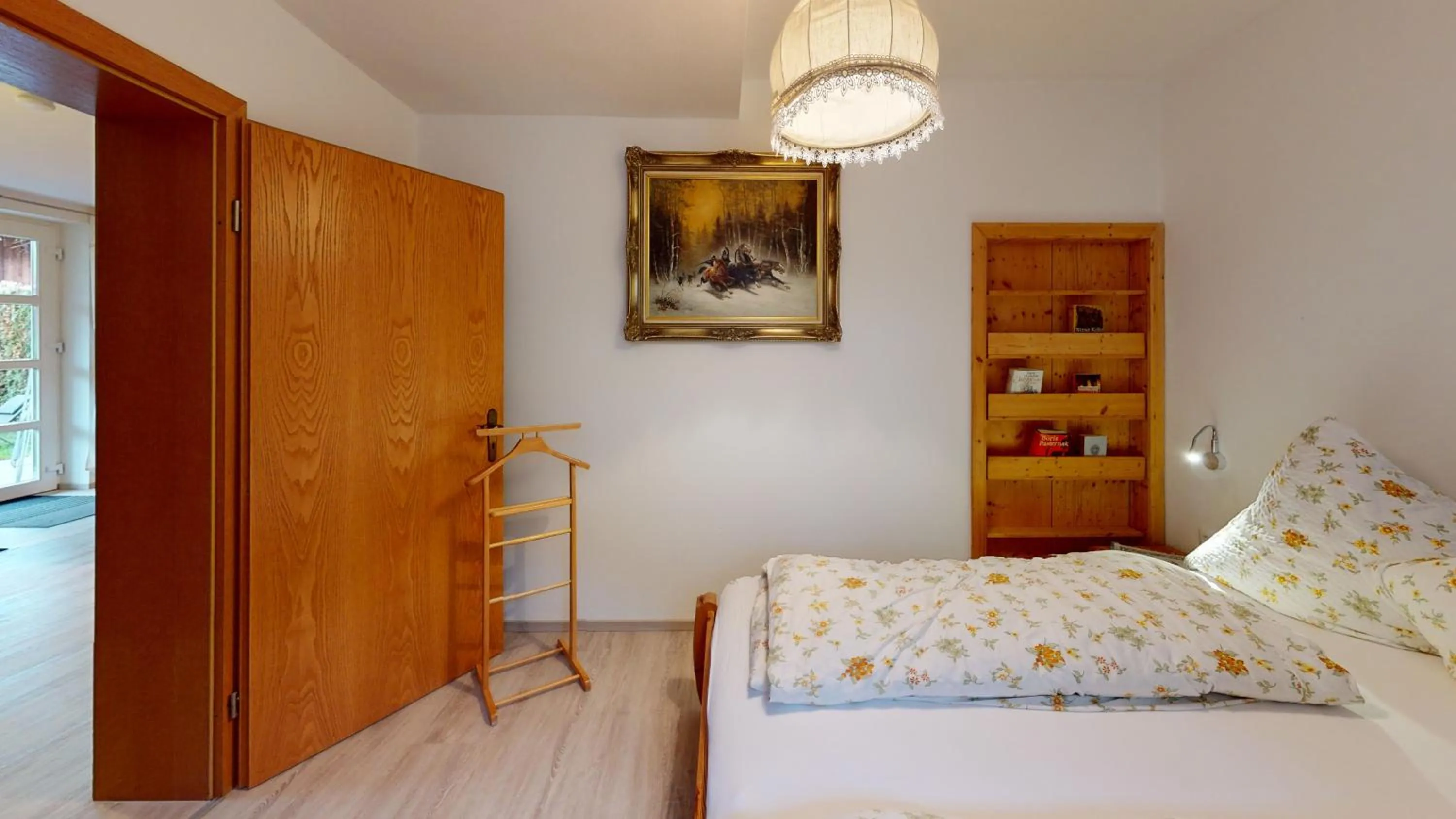 Bed in Ferienwohnung Christine