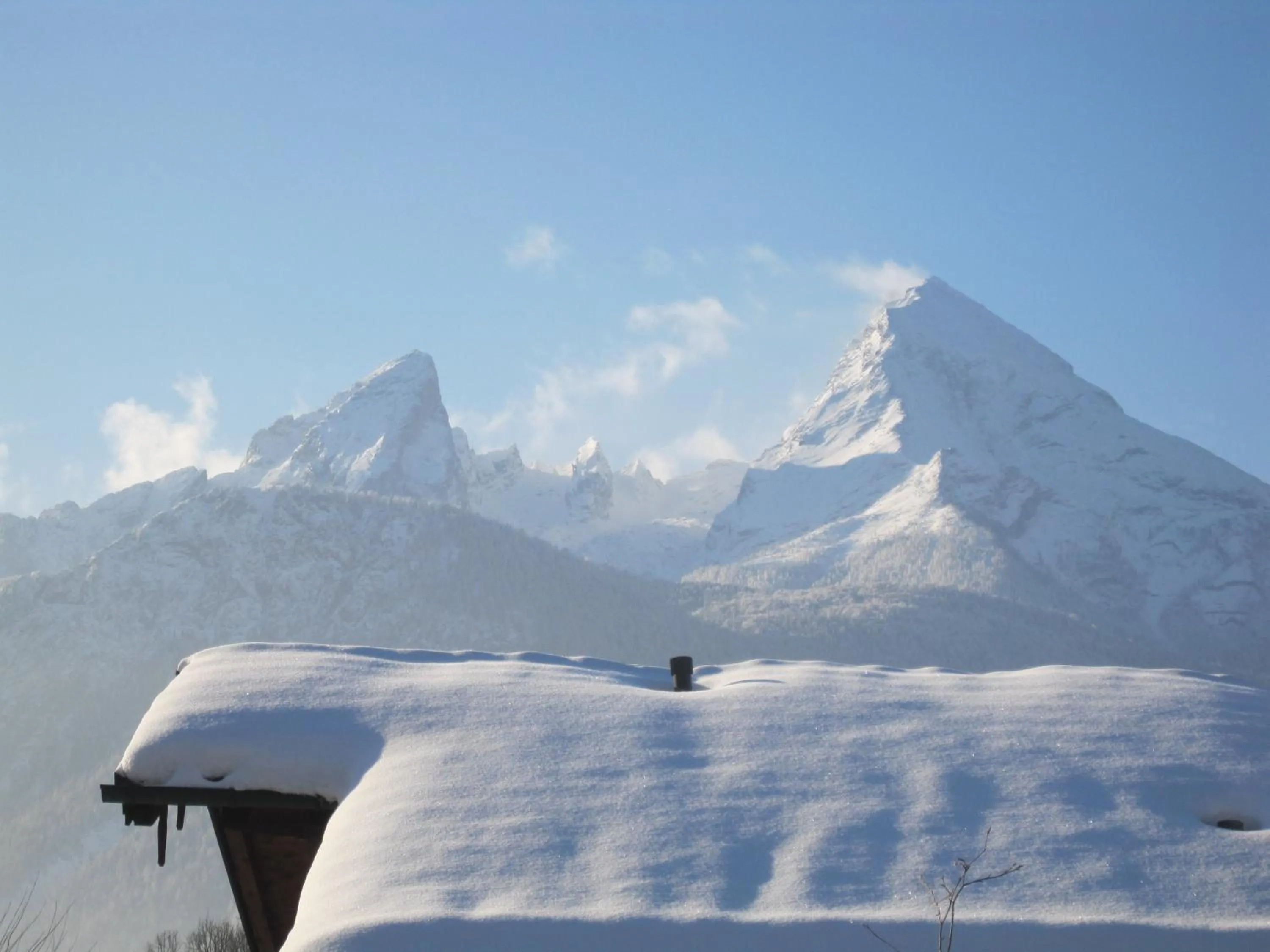 Garden view in Ferienwohnung Christine