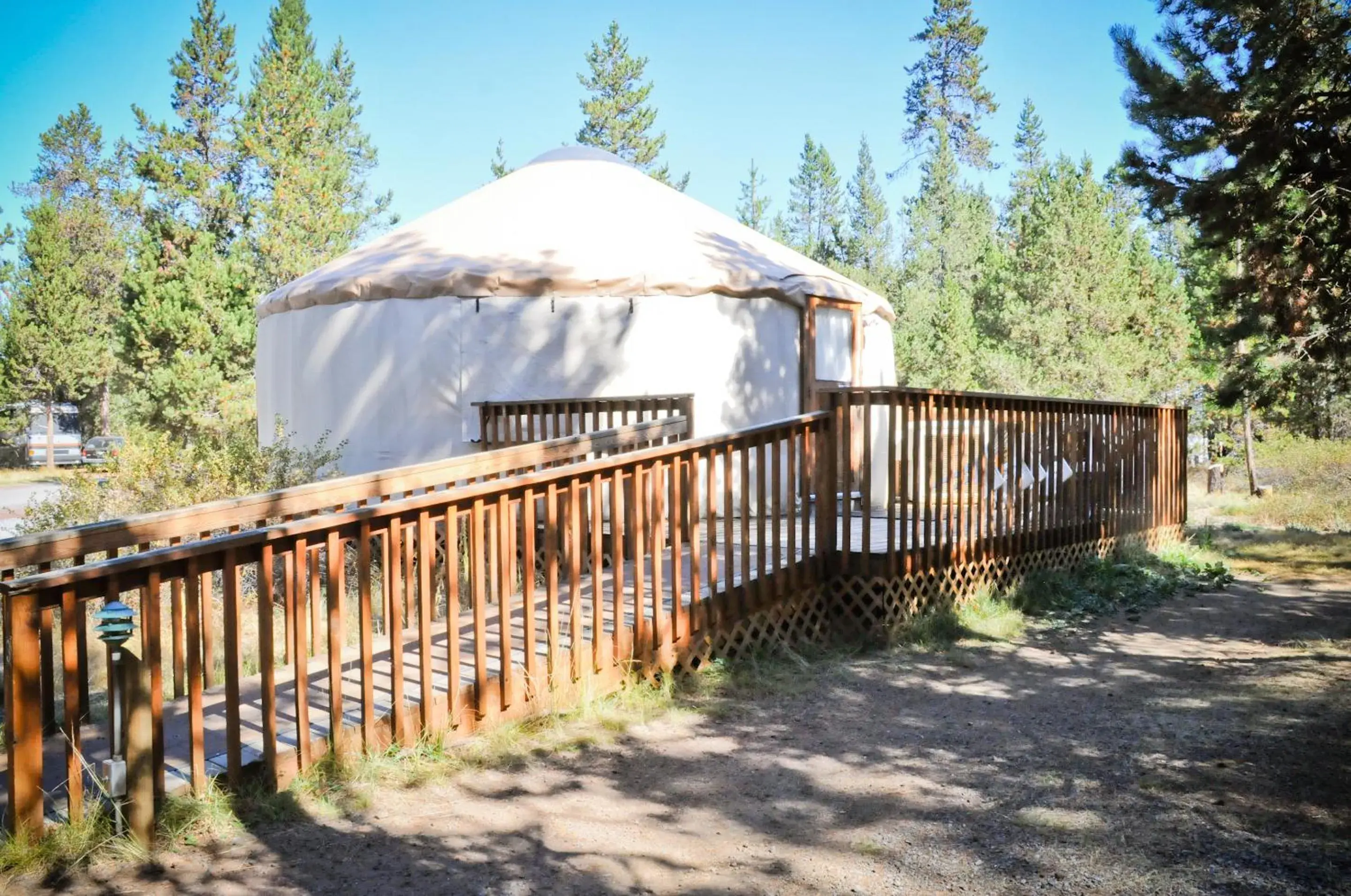 Bend-Sunriver Camping Resort Wheelchair Accessible Yurt 13 Bend-Sunriver Camping Resort Wheelchair Accessible Yurt 13