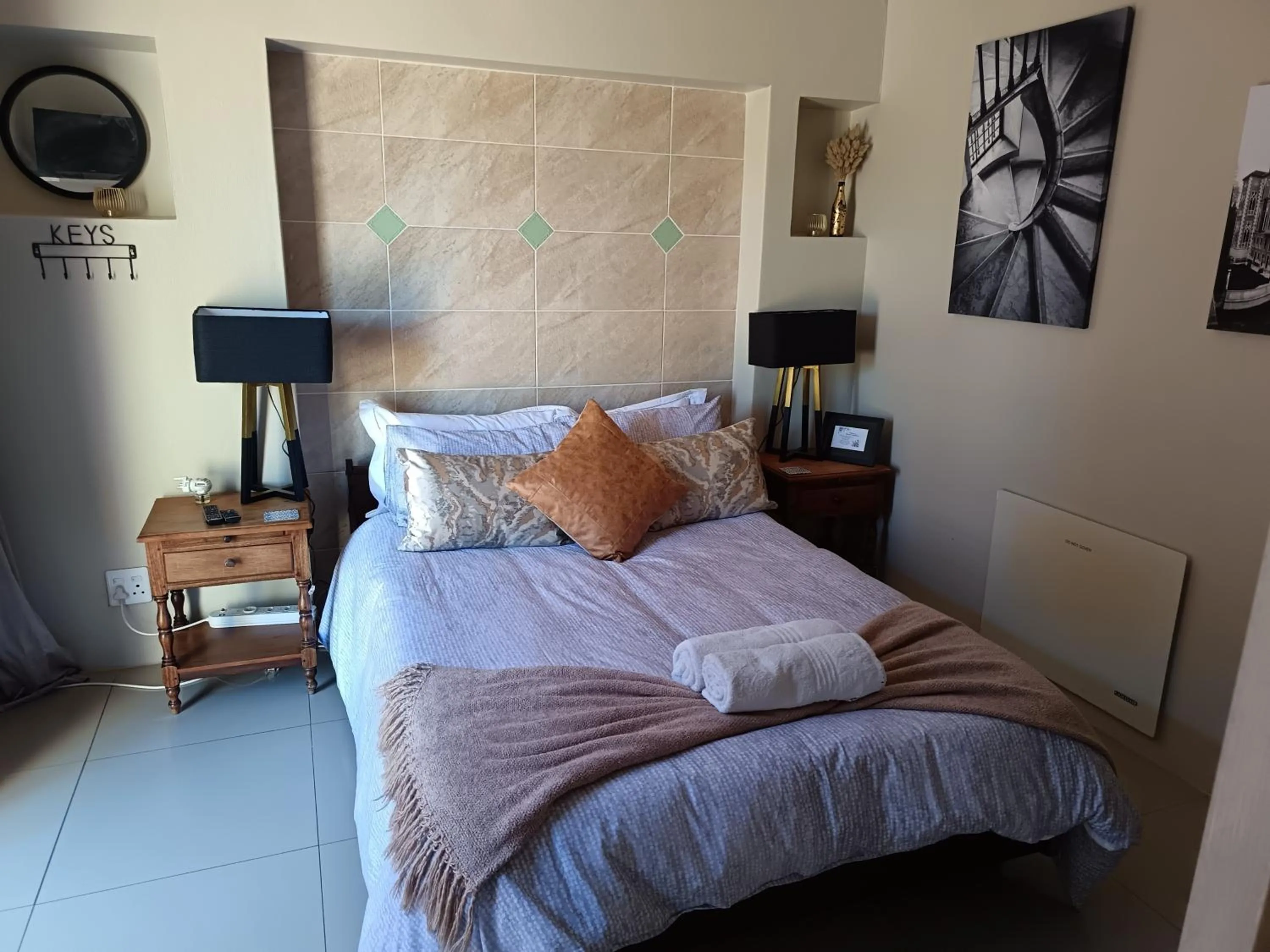 Bed in Bluewater Guesthouse