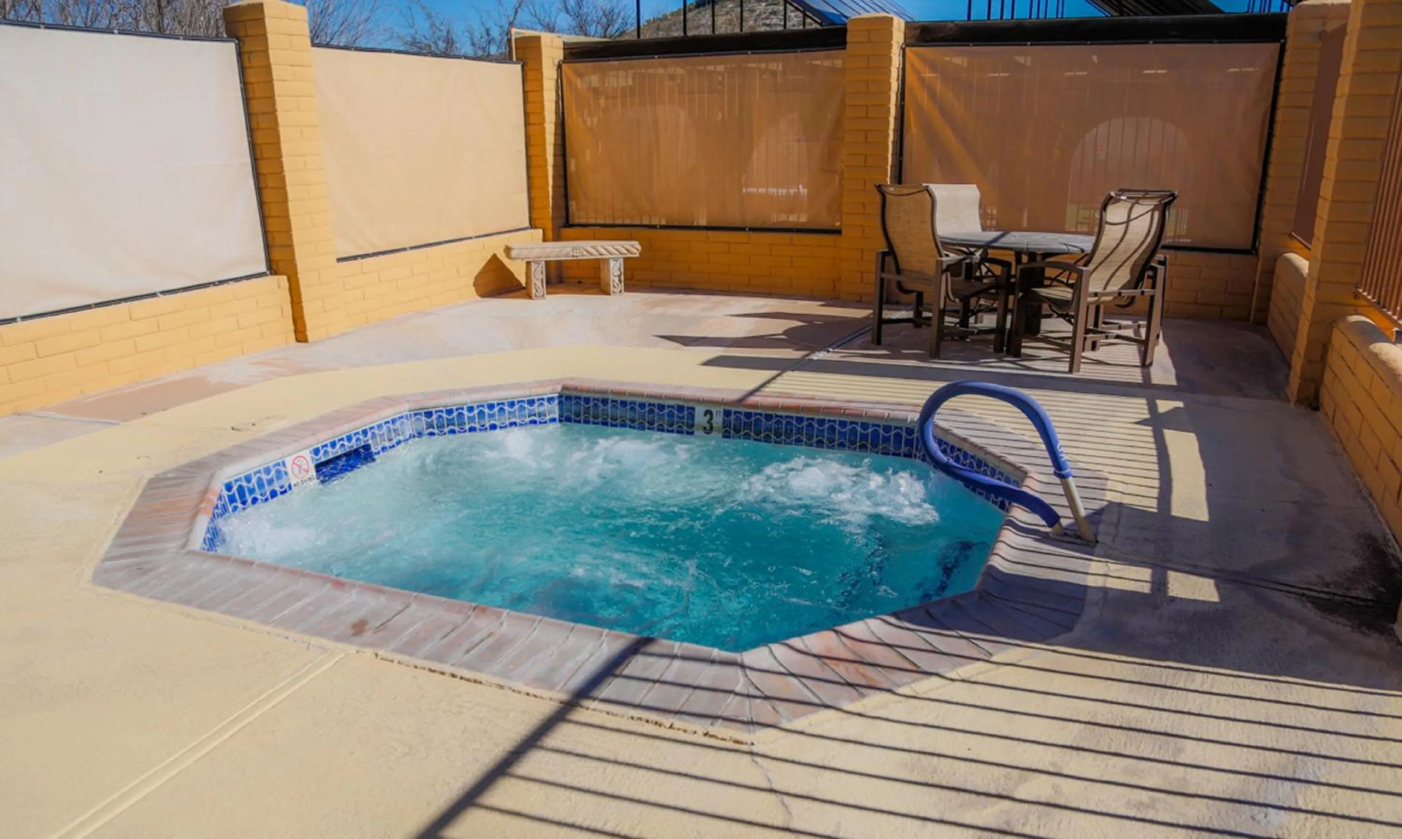 Hot Tub in Verde Valley Studio Park Model Cabin 15
