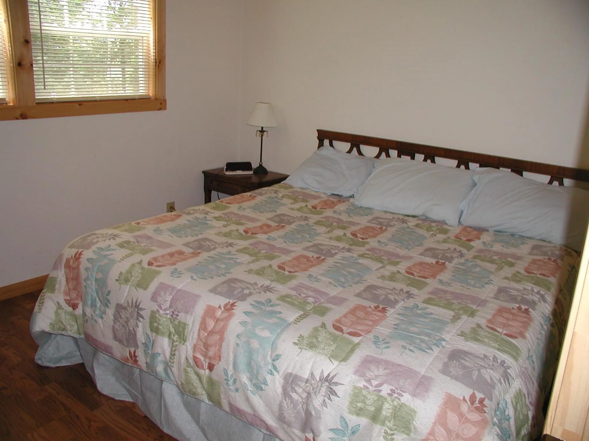 Bed in Nantahala Cabins