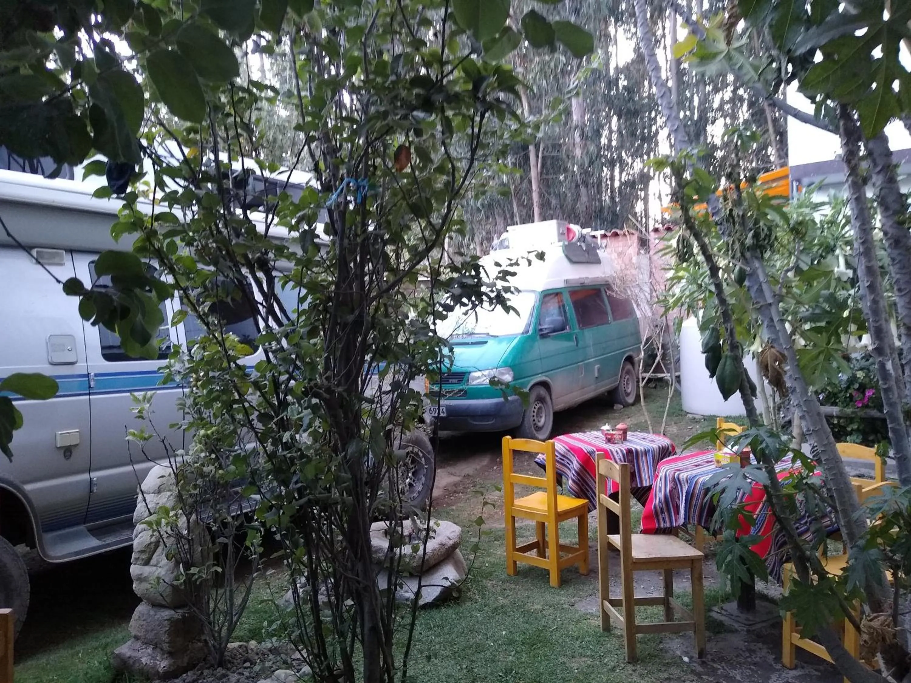 Patio in Hostal Casa del Montañista