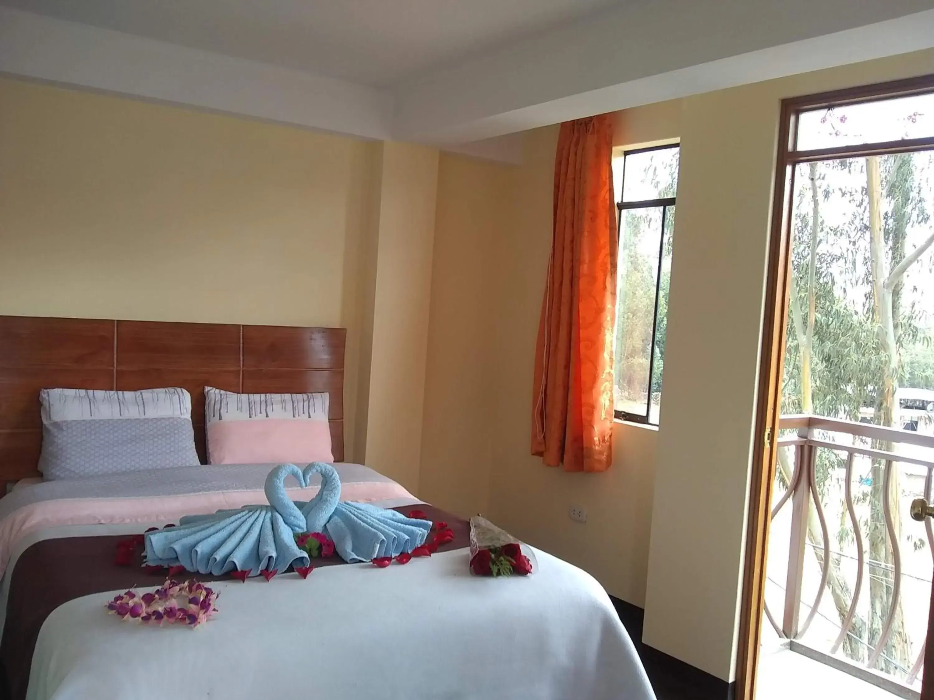 Bed in Hostal Casa del Montañista Bed in Hostal Casa del Montañista