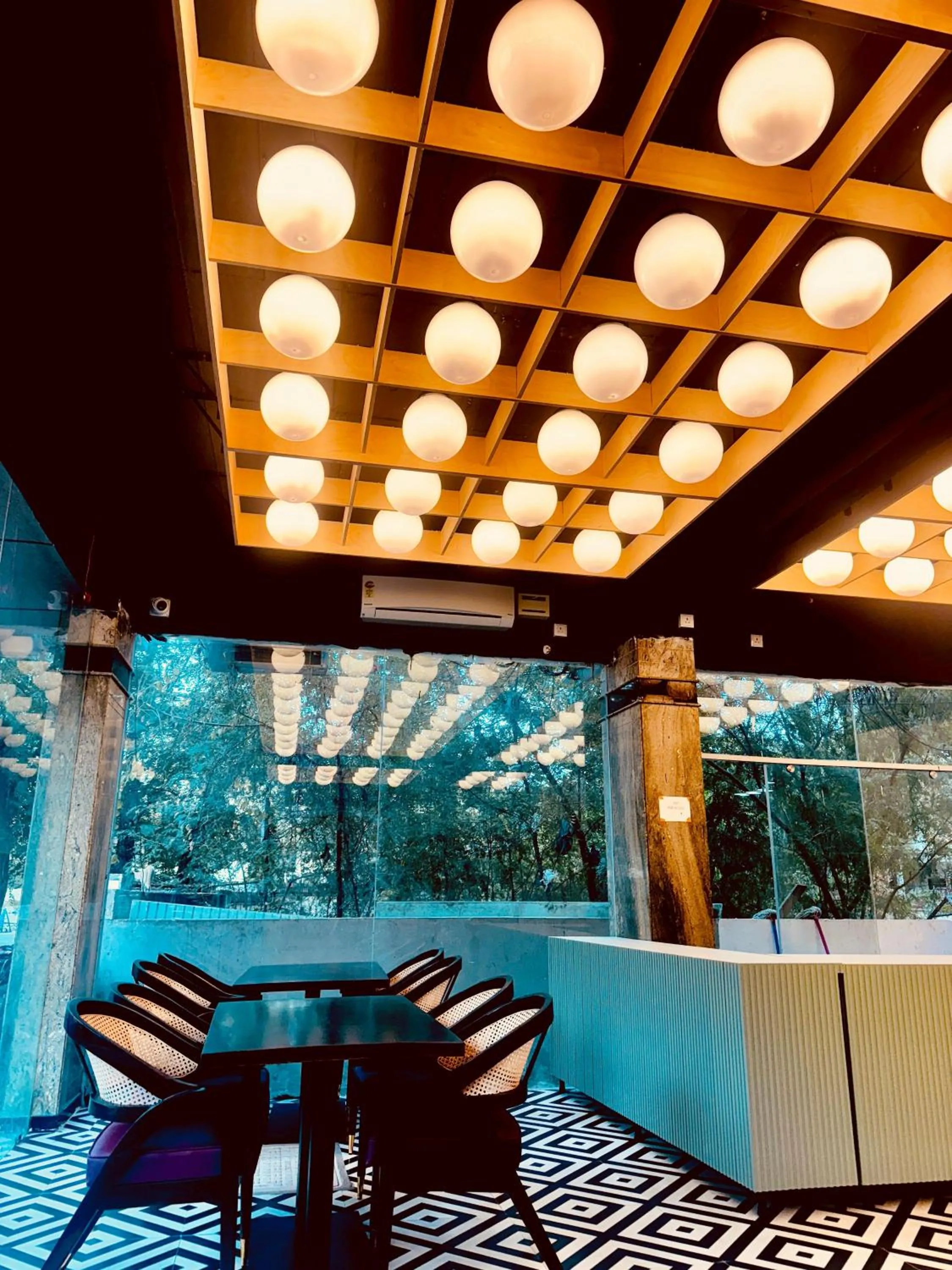 Seating area in La Riviera Suites