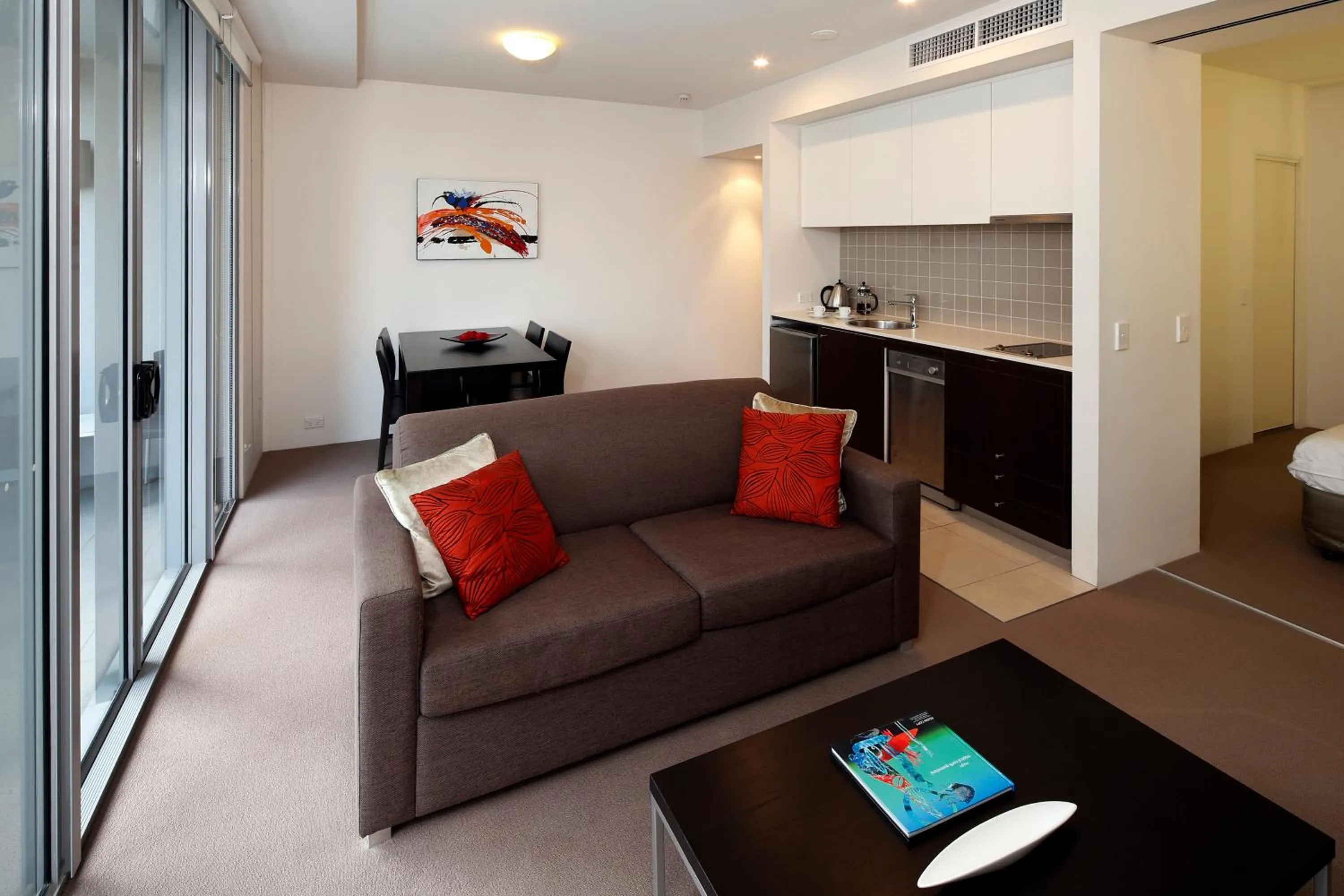 Seating area in Cairns Private Apartments