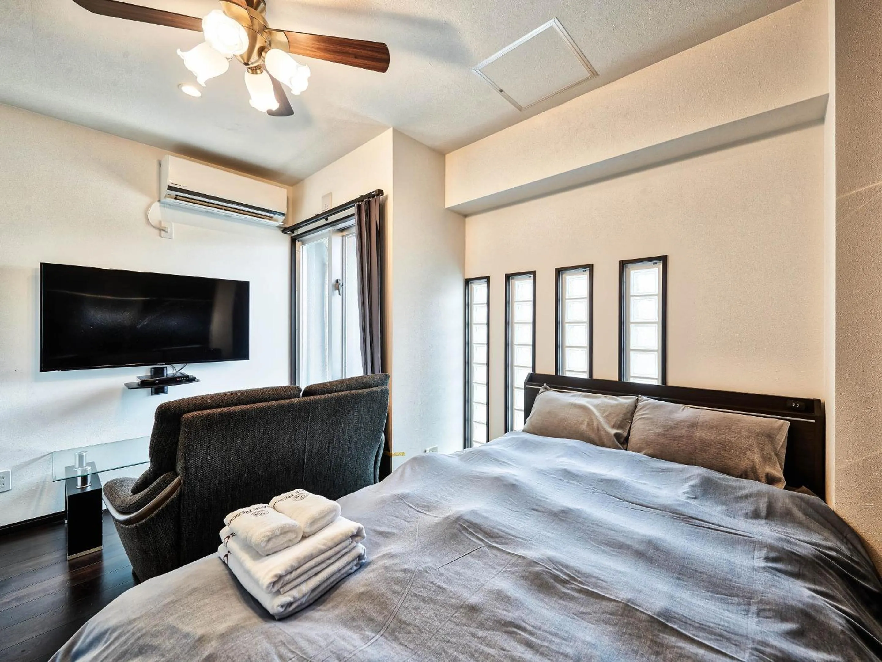 Bed in Terrace Resort Shintoshin