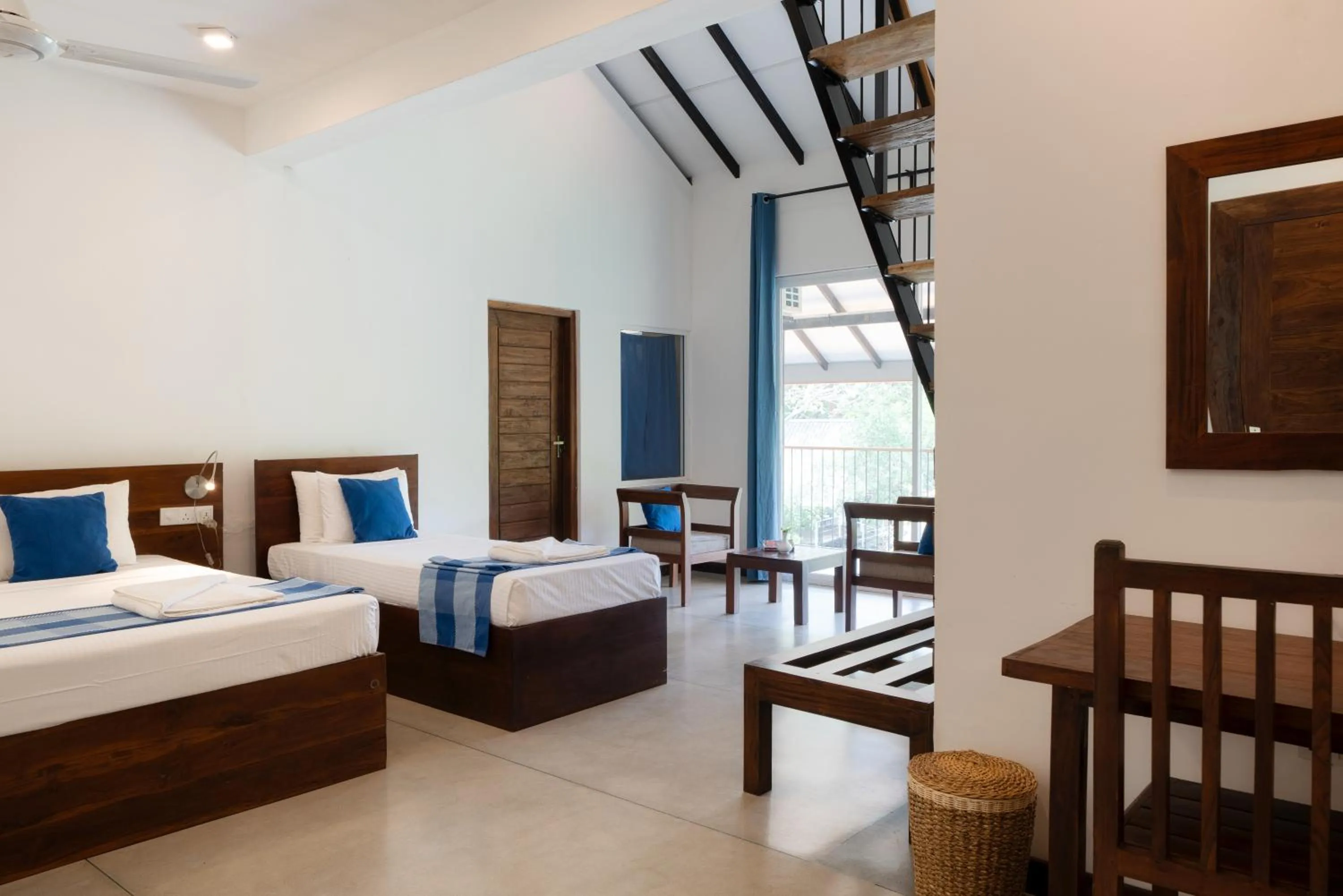 Bed in Lario Resort Sigiriya