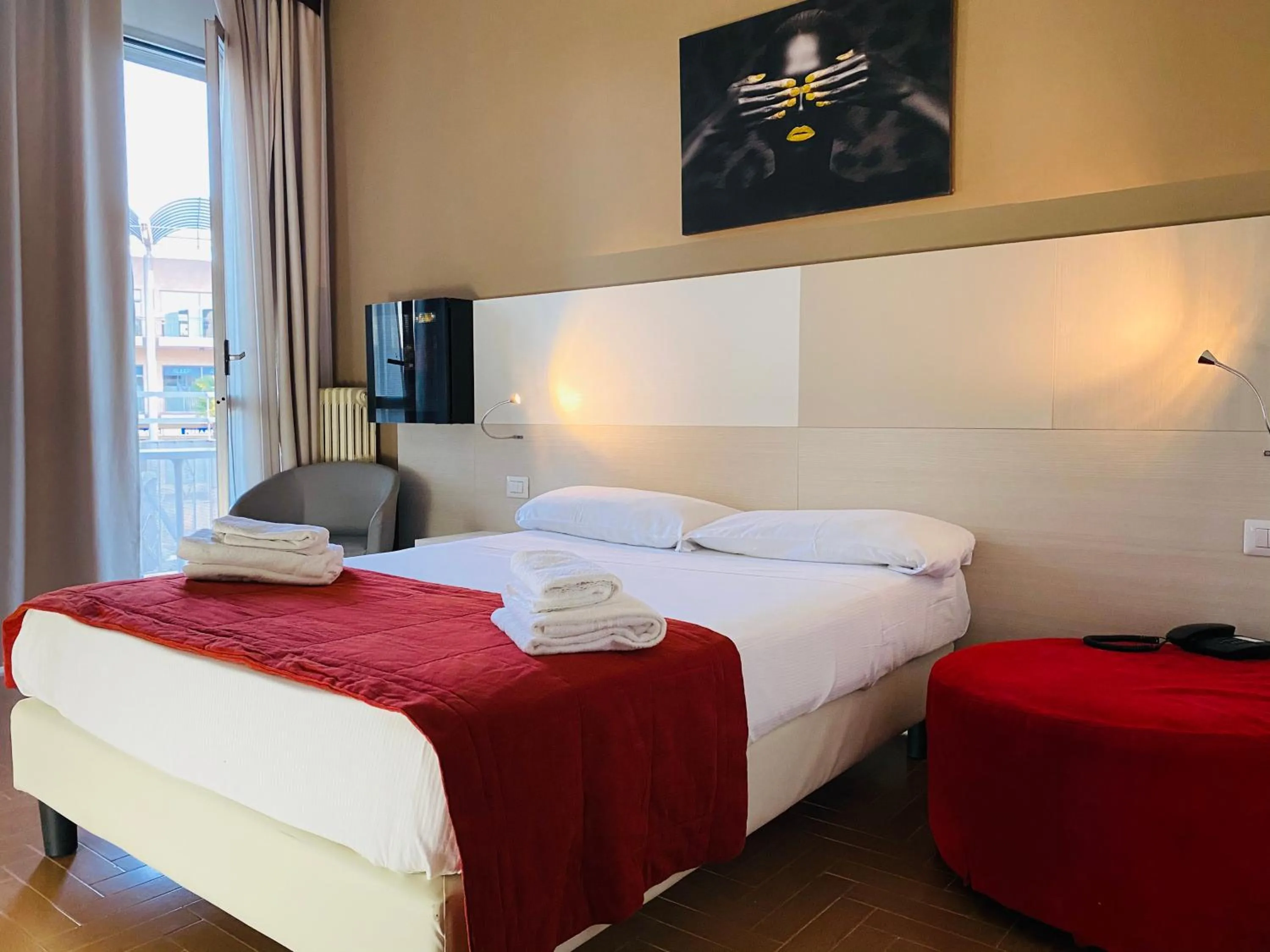 Bed in Hotel Ristorante Novara Expo