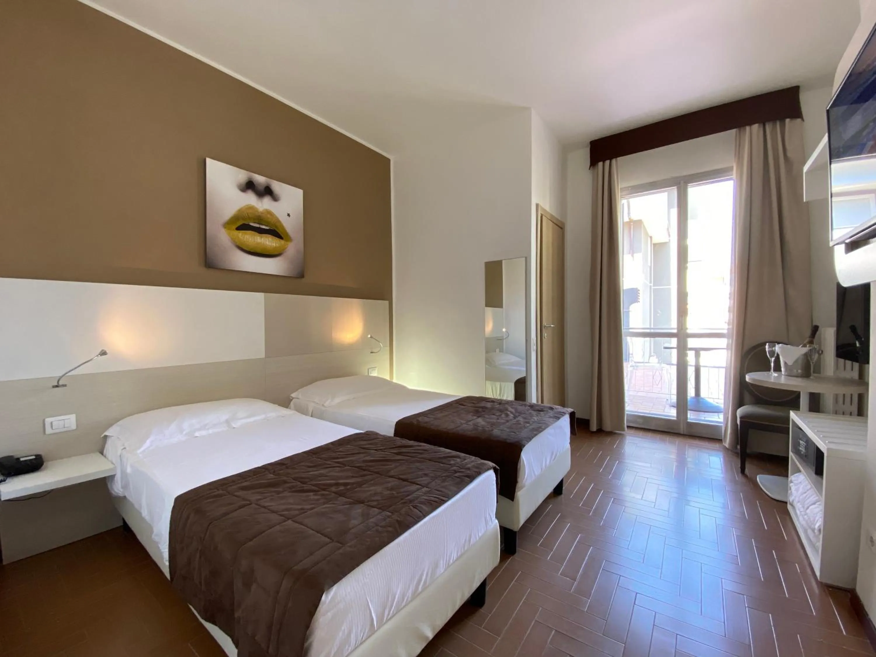 Bed in Hotel Ristorante Novara Expo