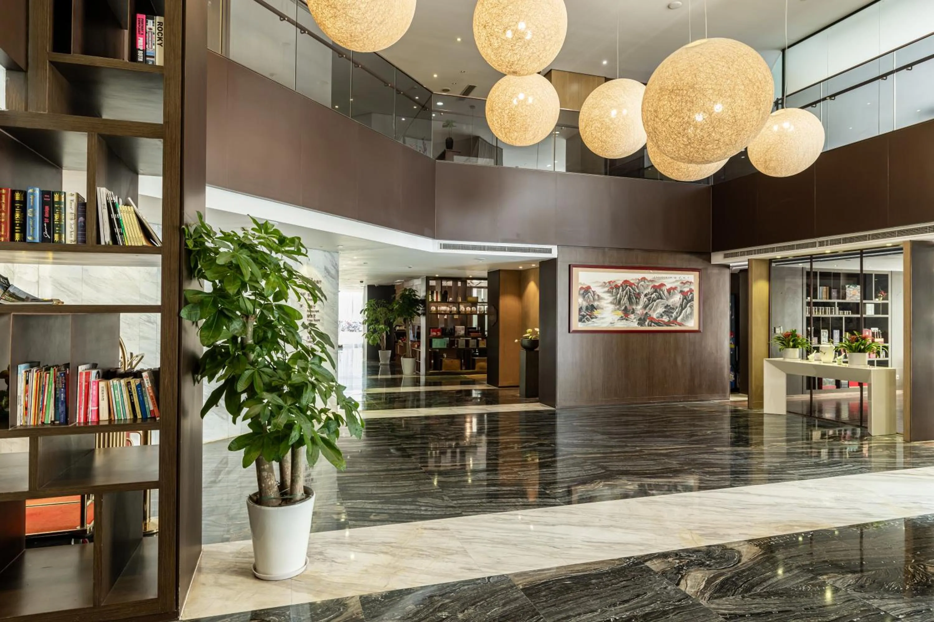 Lobby or reception in Green Court Residence Jinqiao Diamond Shanghai