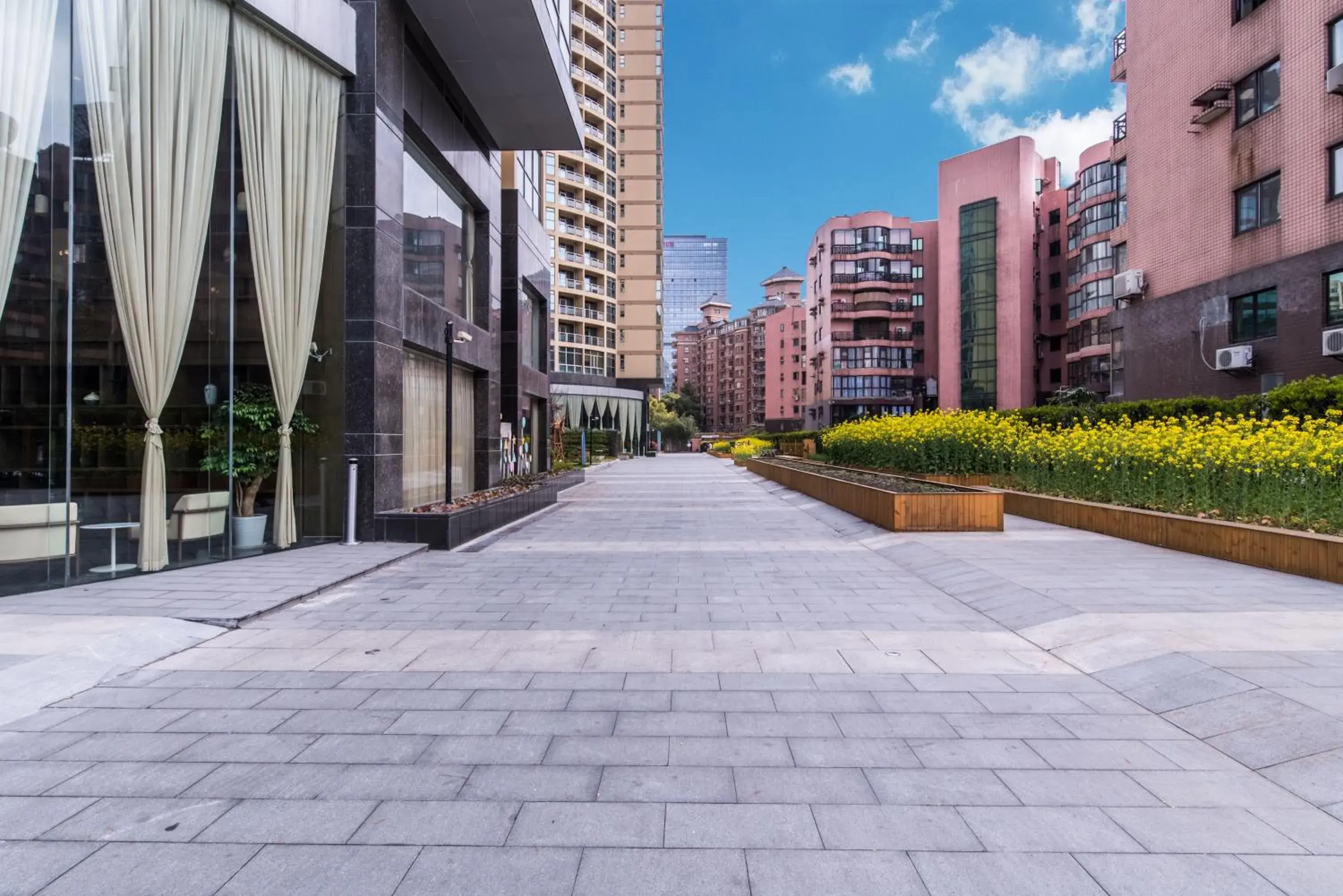 Facade/entrance in Green Court Residence Jinqiao Diamond Shanghai Facade/entrance in Green Court Residence Jinqiao Diamond Shanghai