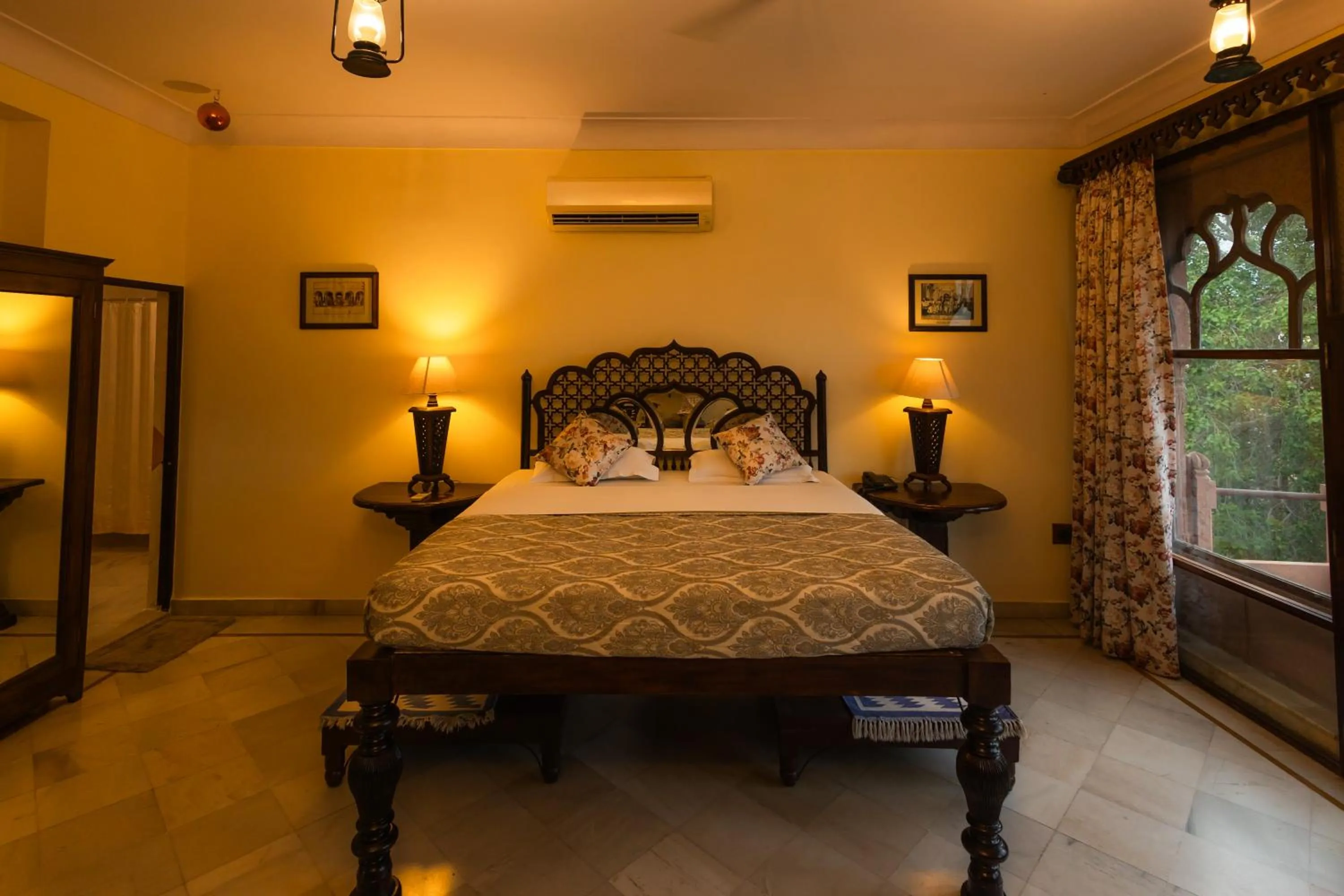 Bed in Haveli Inn Pal