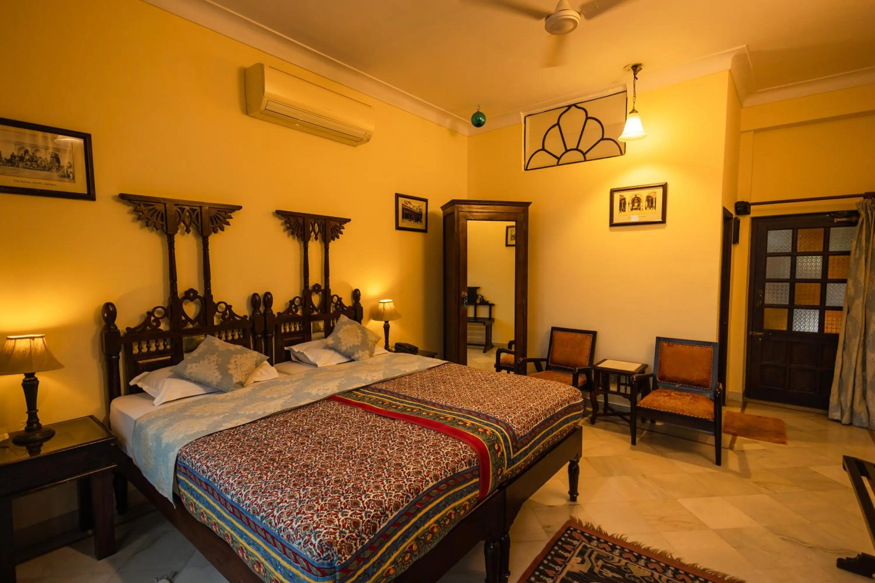 Bed in Haveli Inn Pal