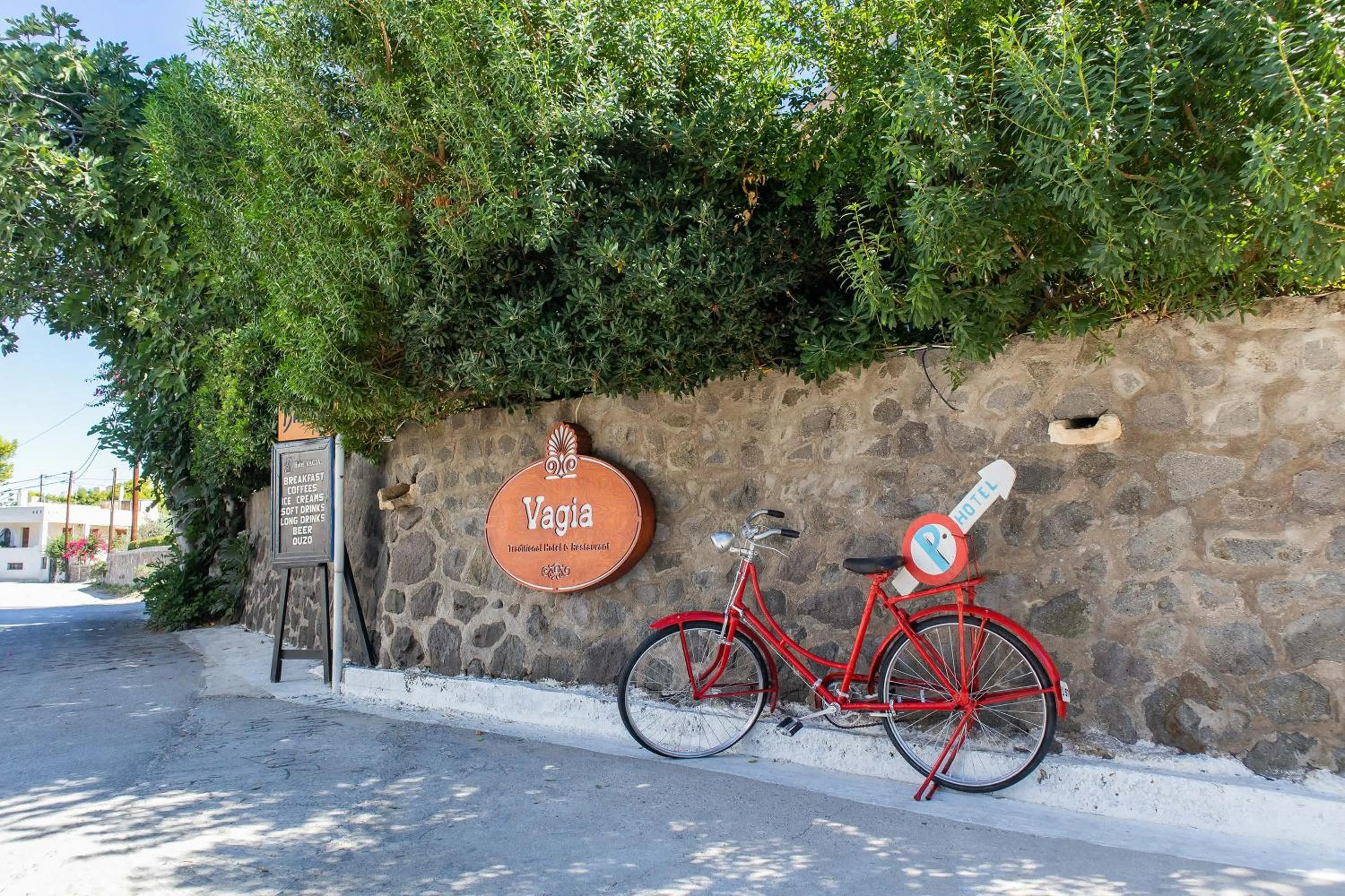 Cycling in Vagia Traditional, Aegina Island