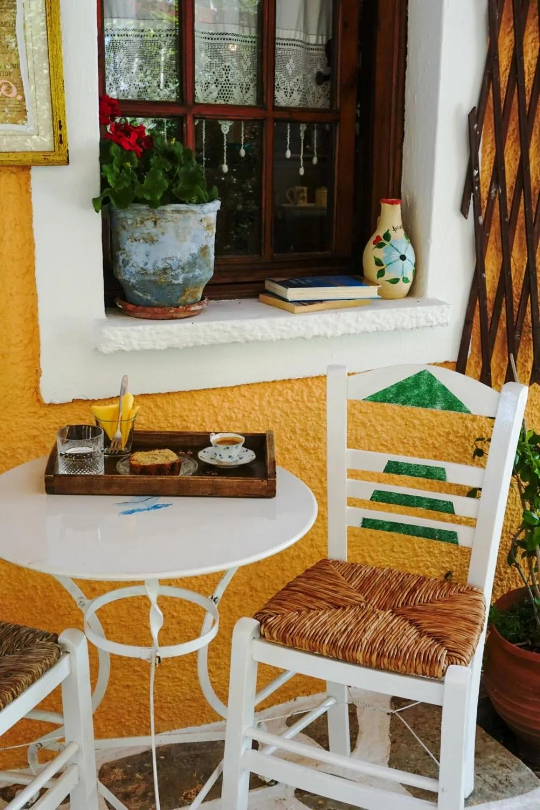 Seating area in Vagia Traditional, Aegina Island