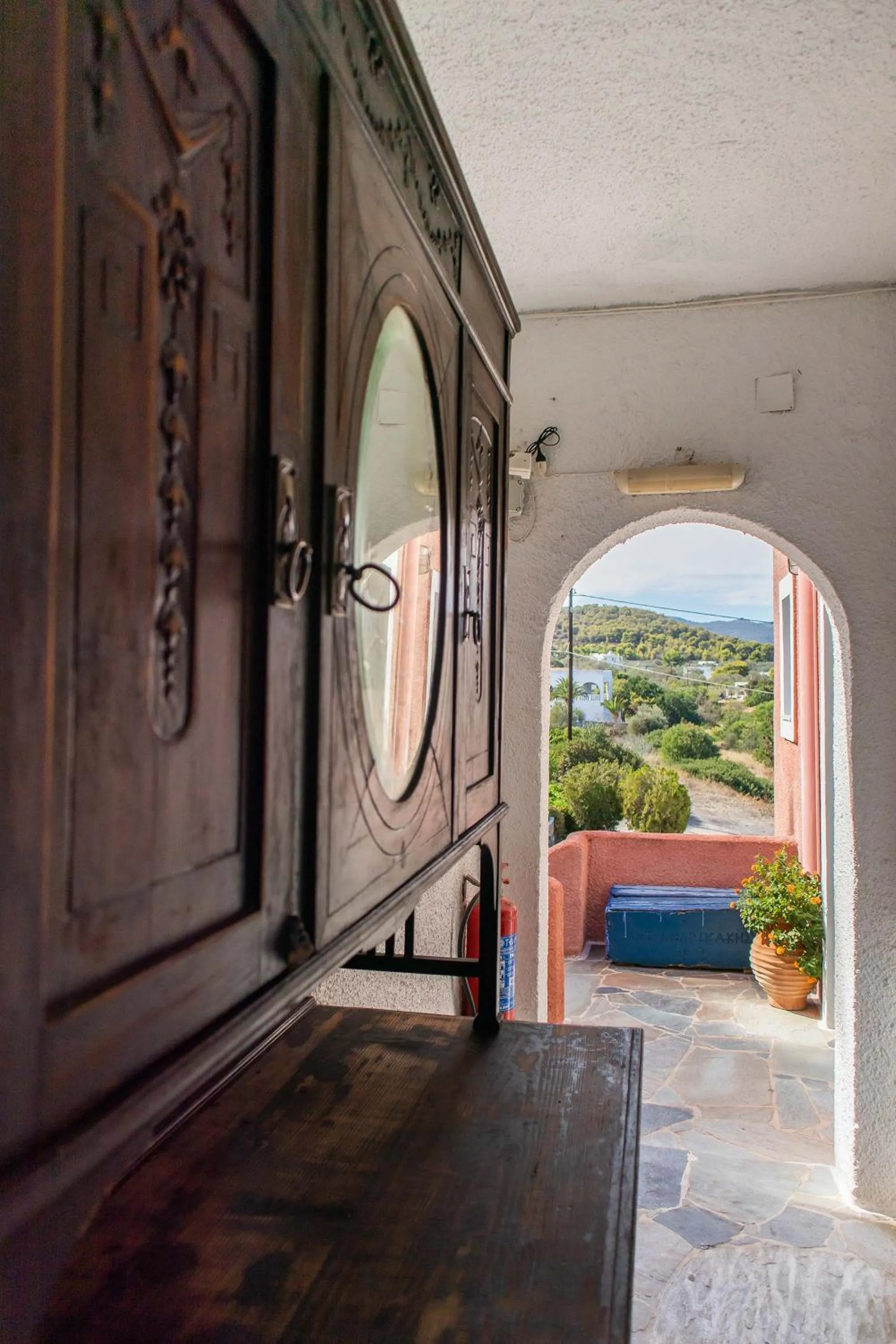 Natural landscape in Vagia Traditional, Aegina Island