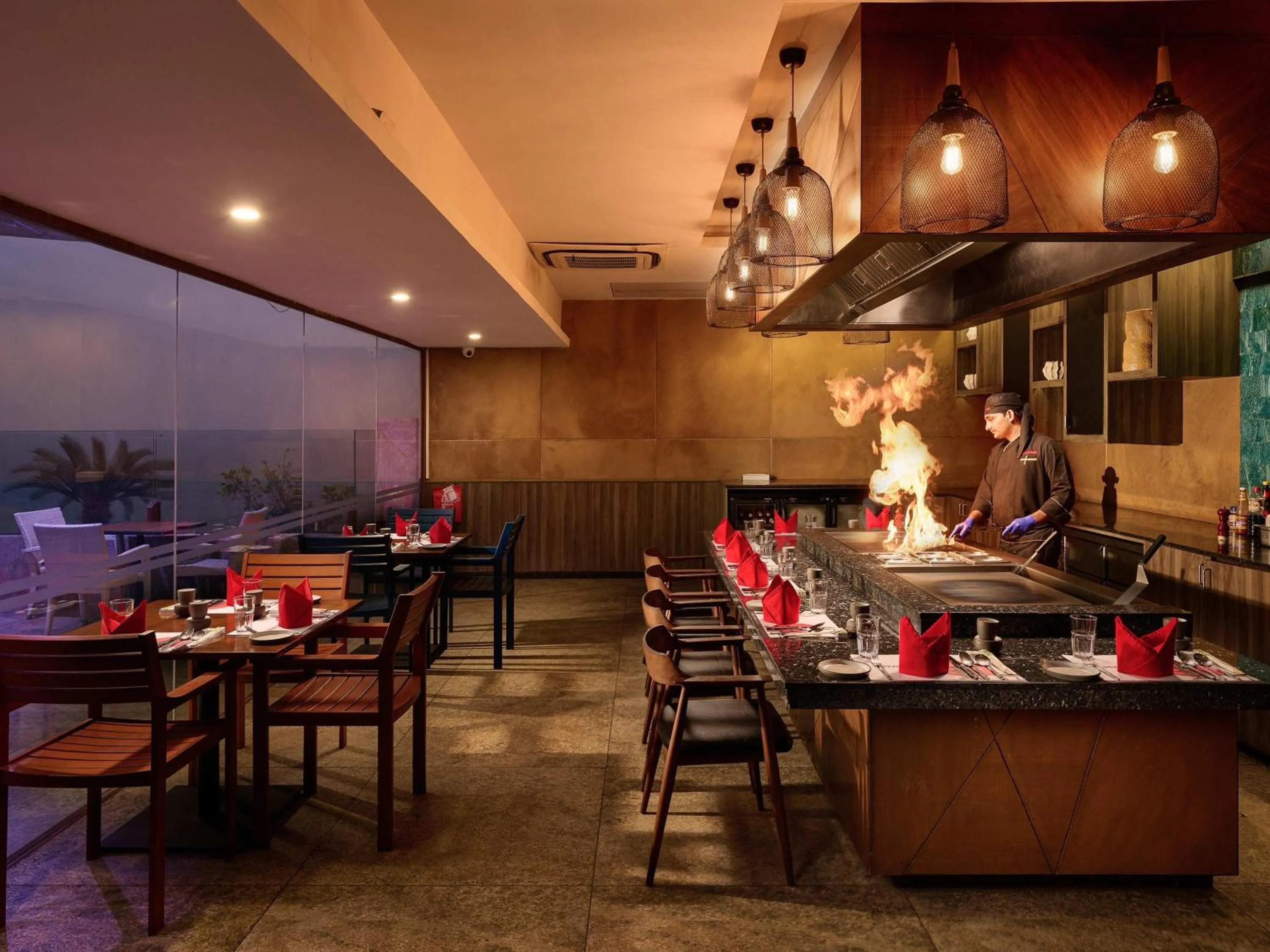 Restaurant/places to eat in The Bheemli Resort Managed by AccorHotels