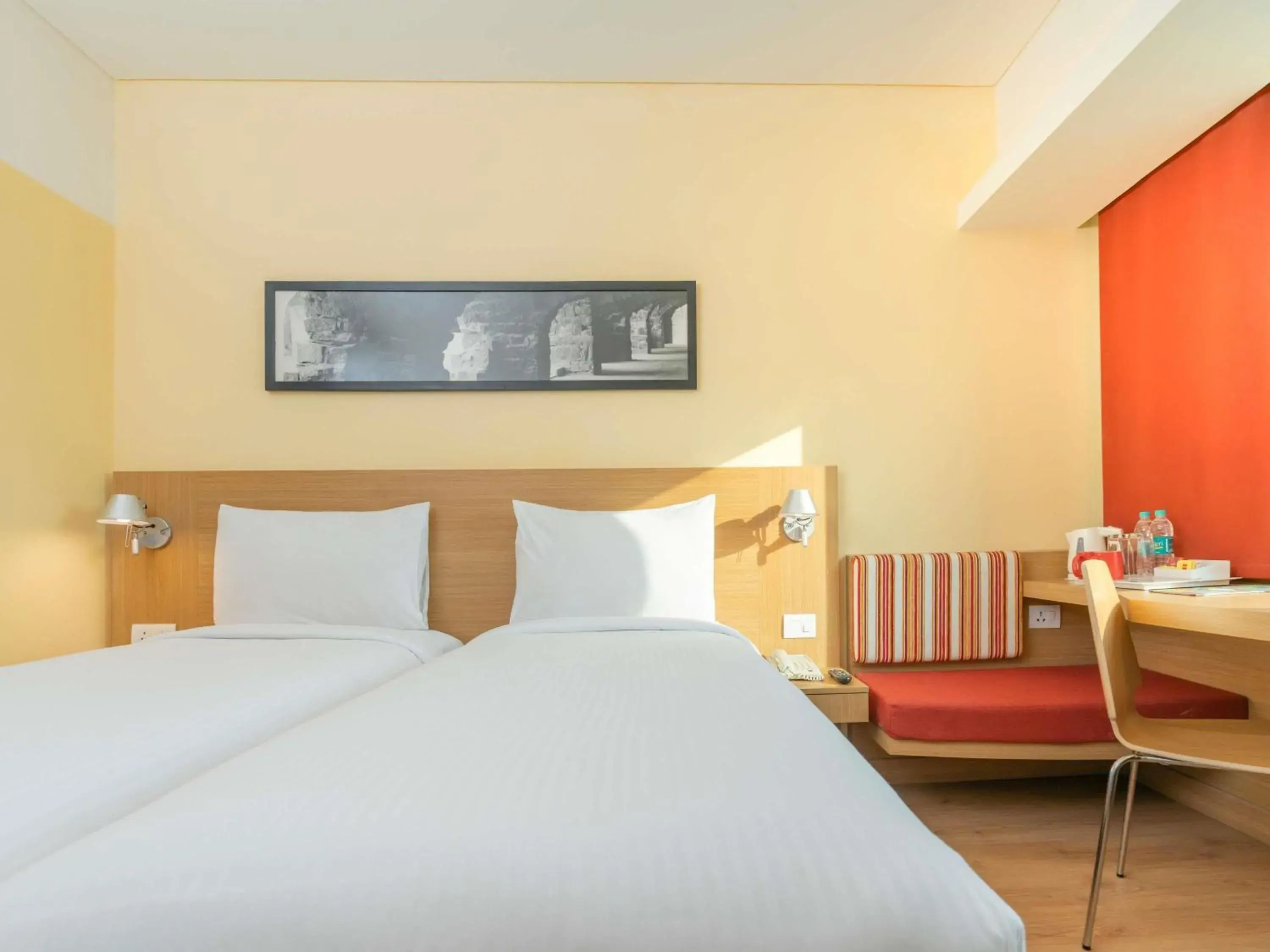 Bedroom, Bed in ibis Hyderabad Hitec City - An Accor Brand Bedroom, Bed in ibis Hyderabad Hitec City - An Accor Brand