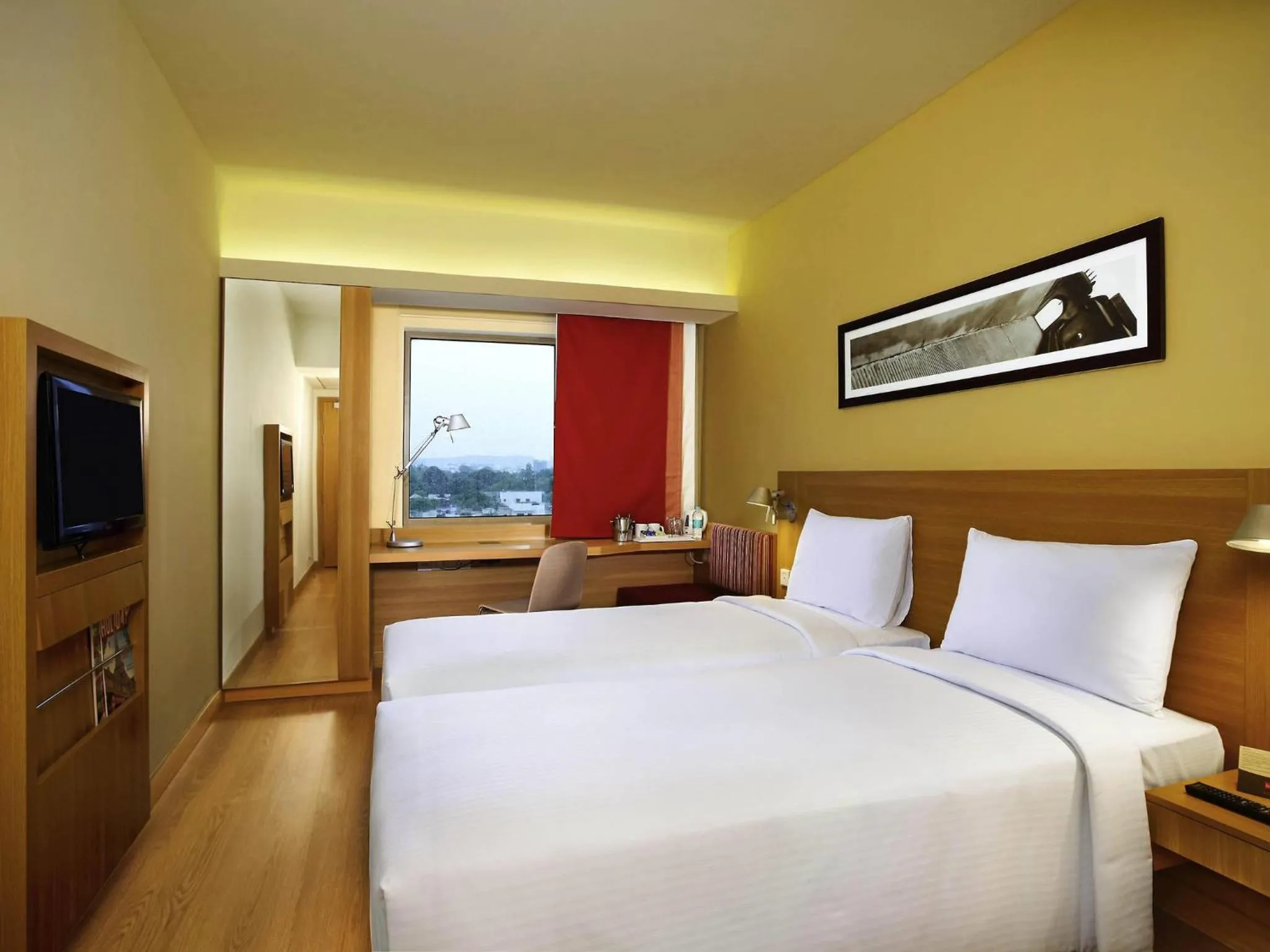 Bedroom, Bed in ibis Hyderabad Hitec City - An Accor Brand