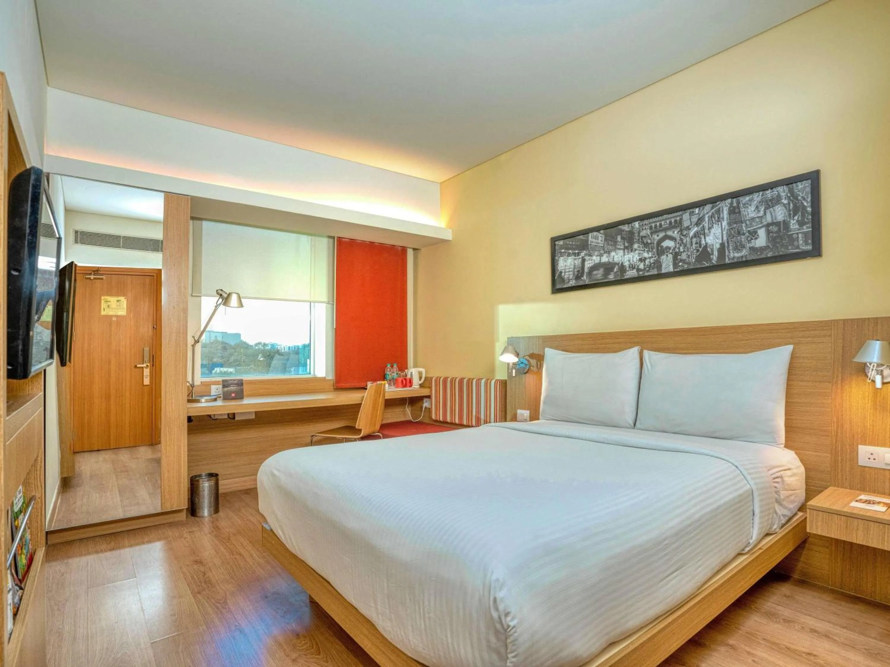Bedroom, Bed in ibis Hyderabad Hitec City - An Accor Brand