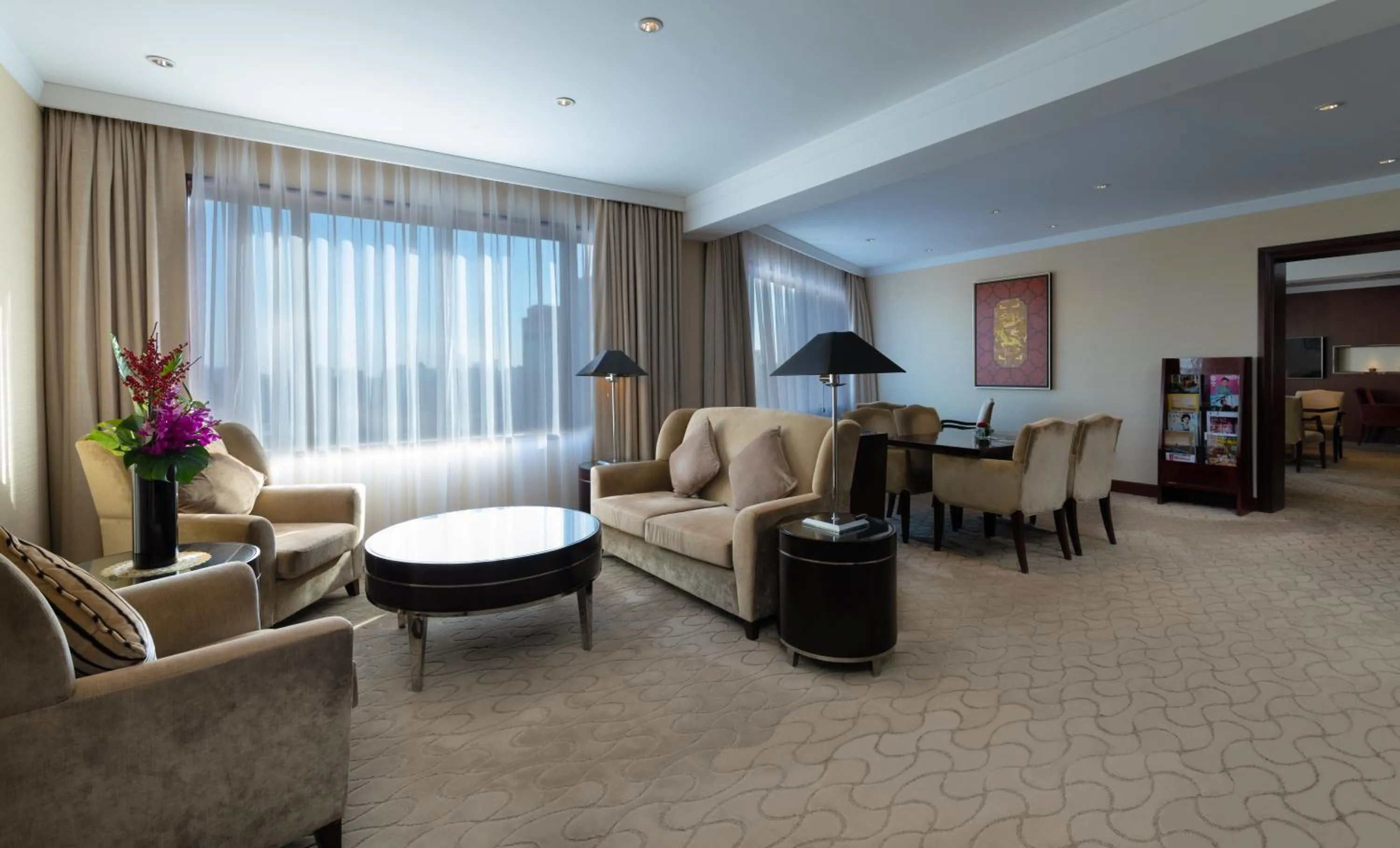 Seating area in Okura Garden Hotel Shanghai