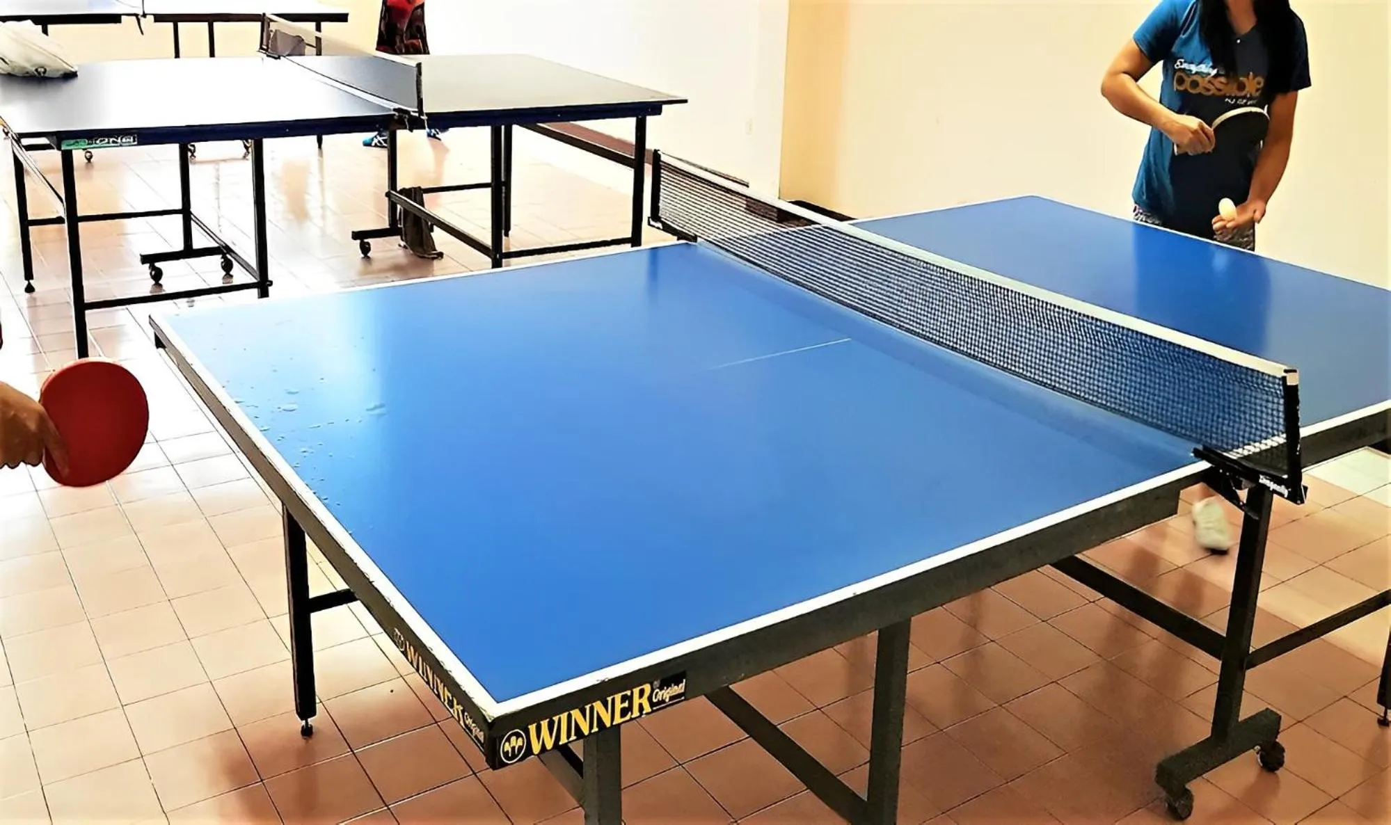 Table tennis in Sea View Beachfront Condos Pattaya Jomtien Beach