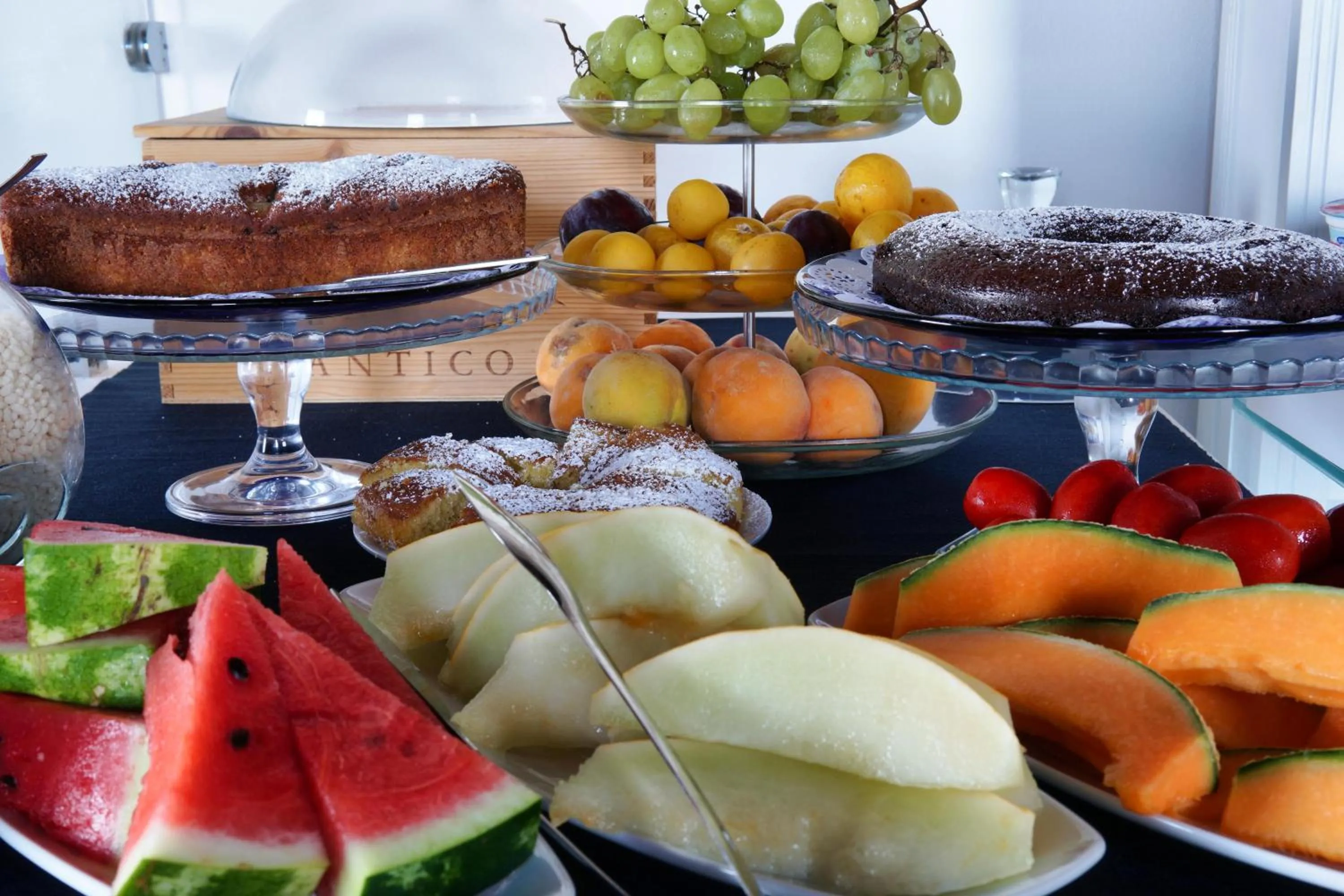 Food close-up in Cefalu in Blu