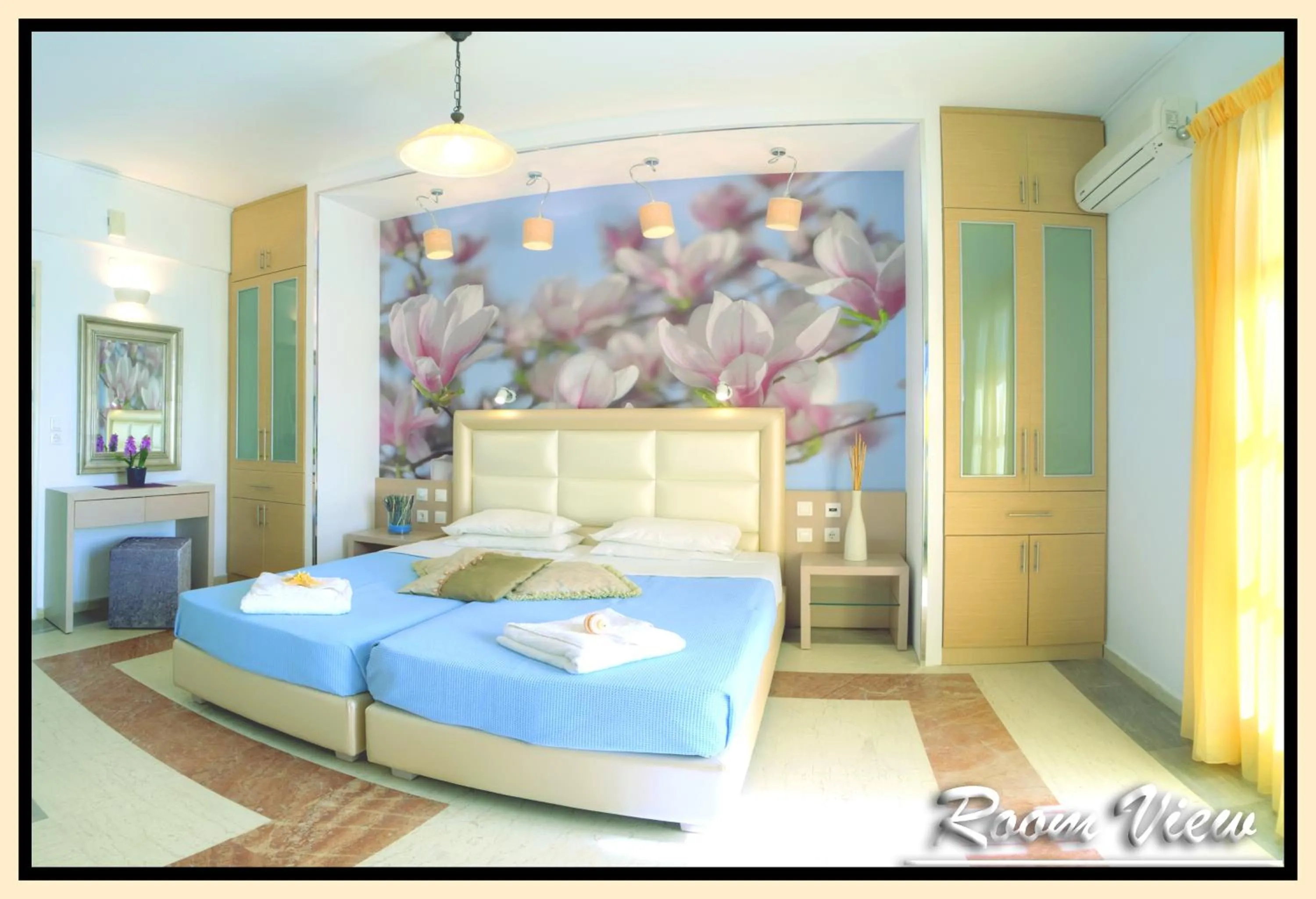 Bedroom, Bed in Pyrgos Beach Hotel Apartments