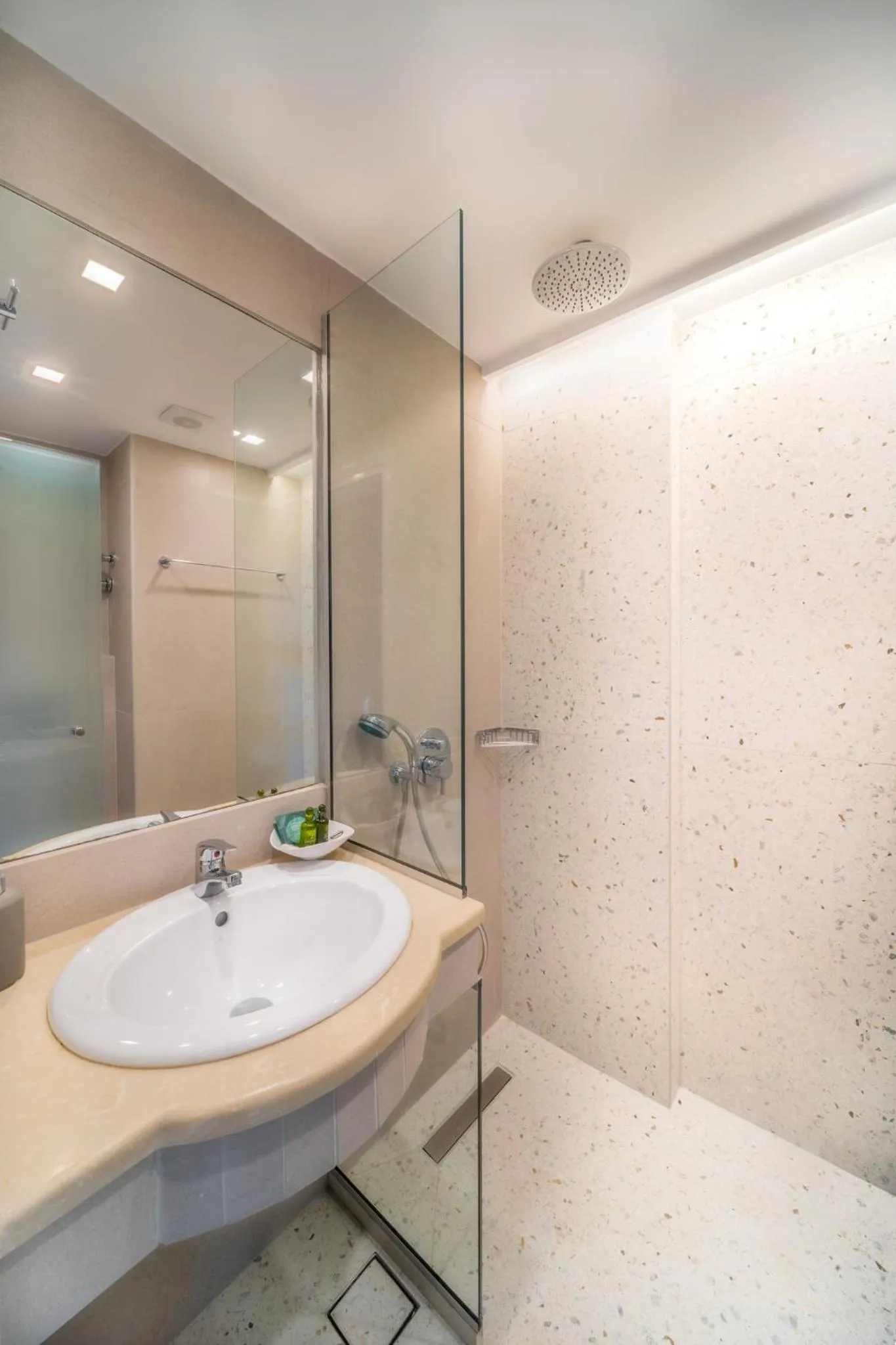 Toilet in Pyrgos Beach Hotel Apartments