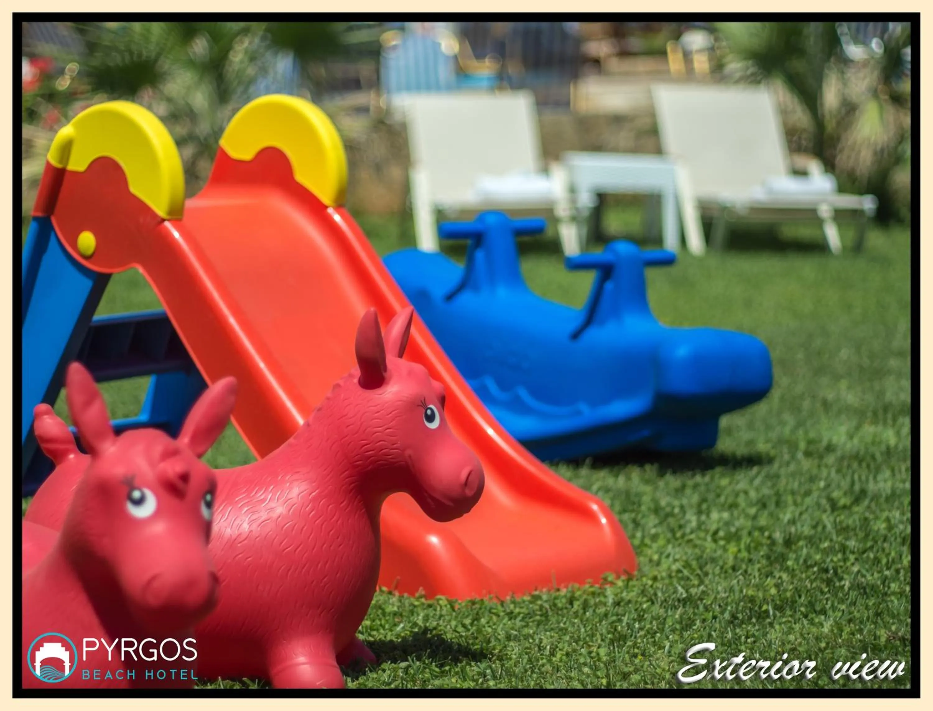 Children play ground in Pyrgos Beach Hotel Apartments