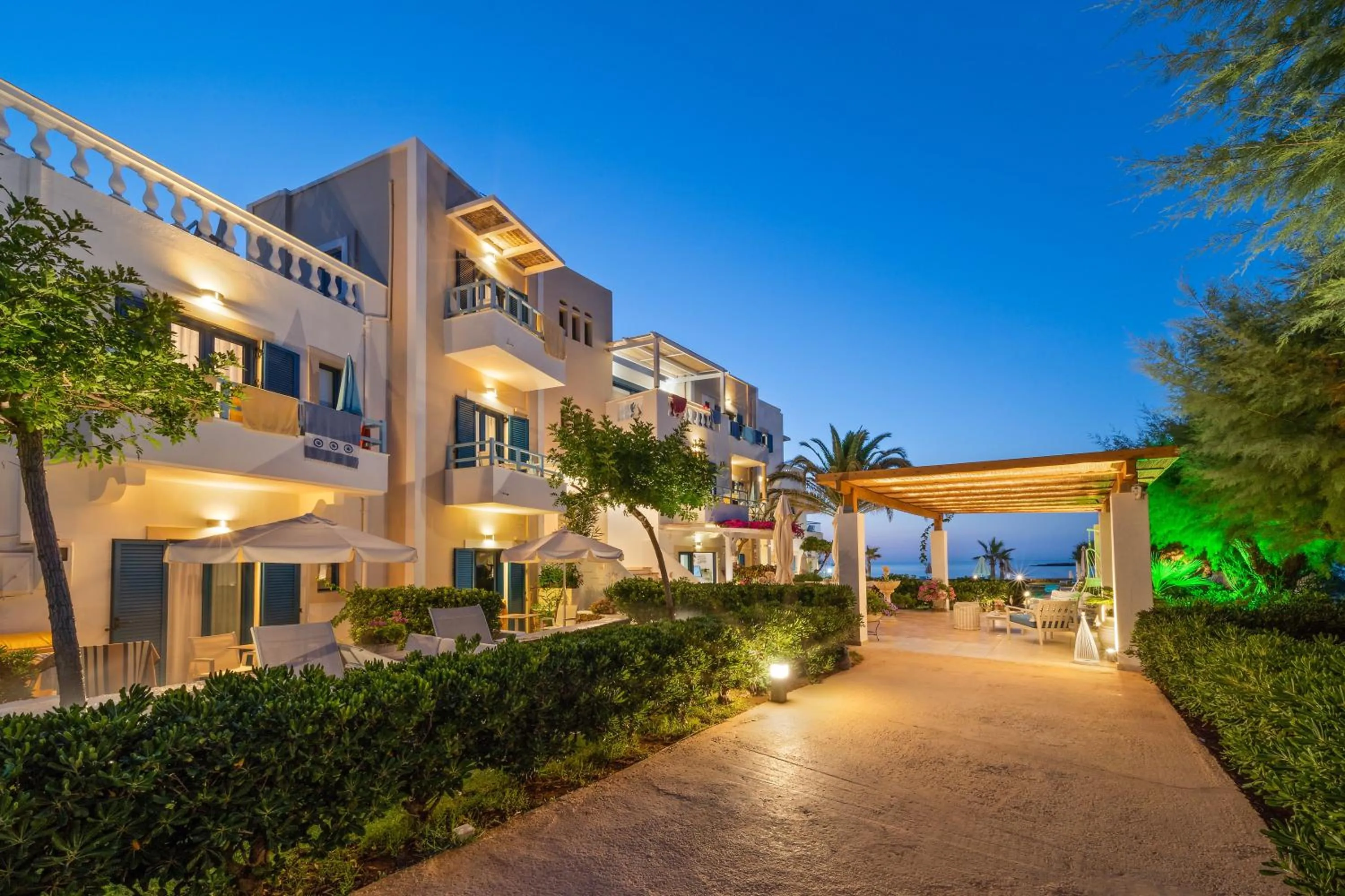 Property building in Pyrgos Beach Hotel Apartments
