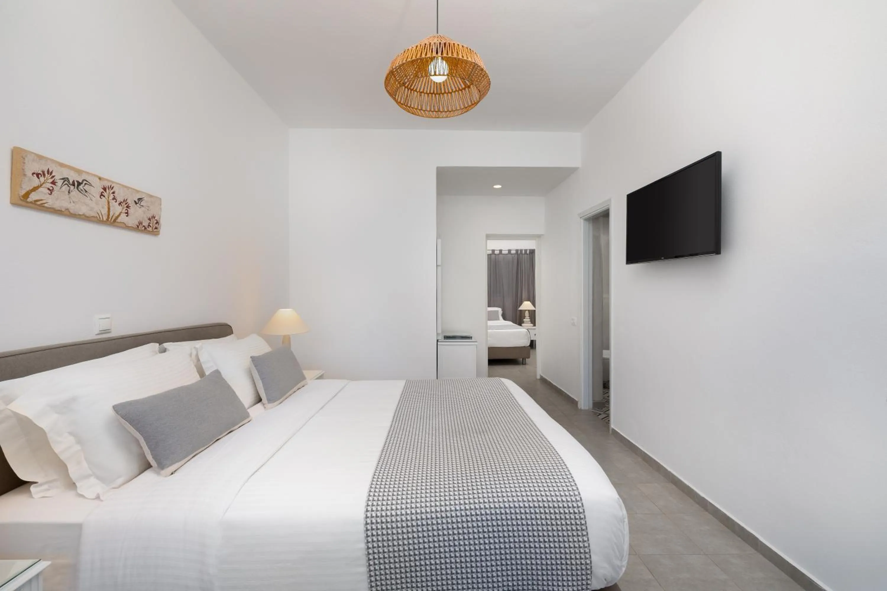 Bed in Akrotiri Hotel