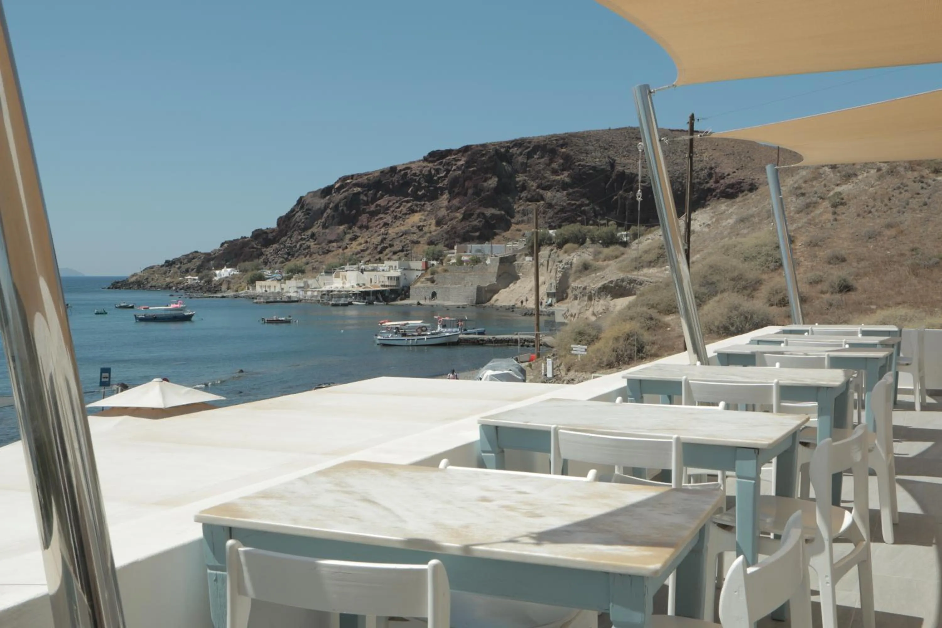 Dining area in Akrotiri Hotel