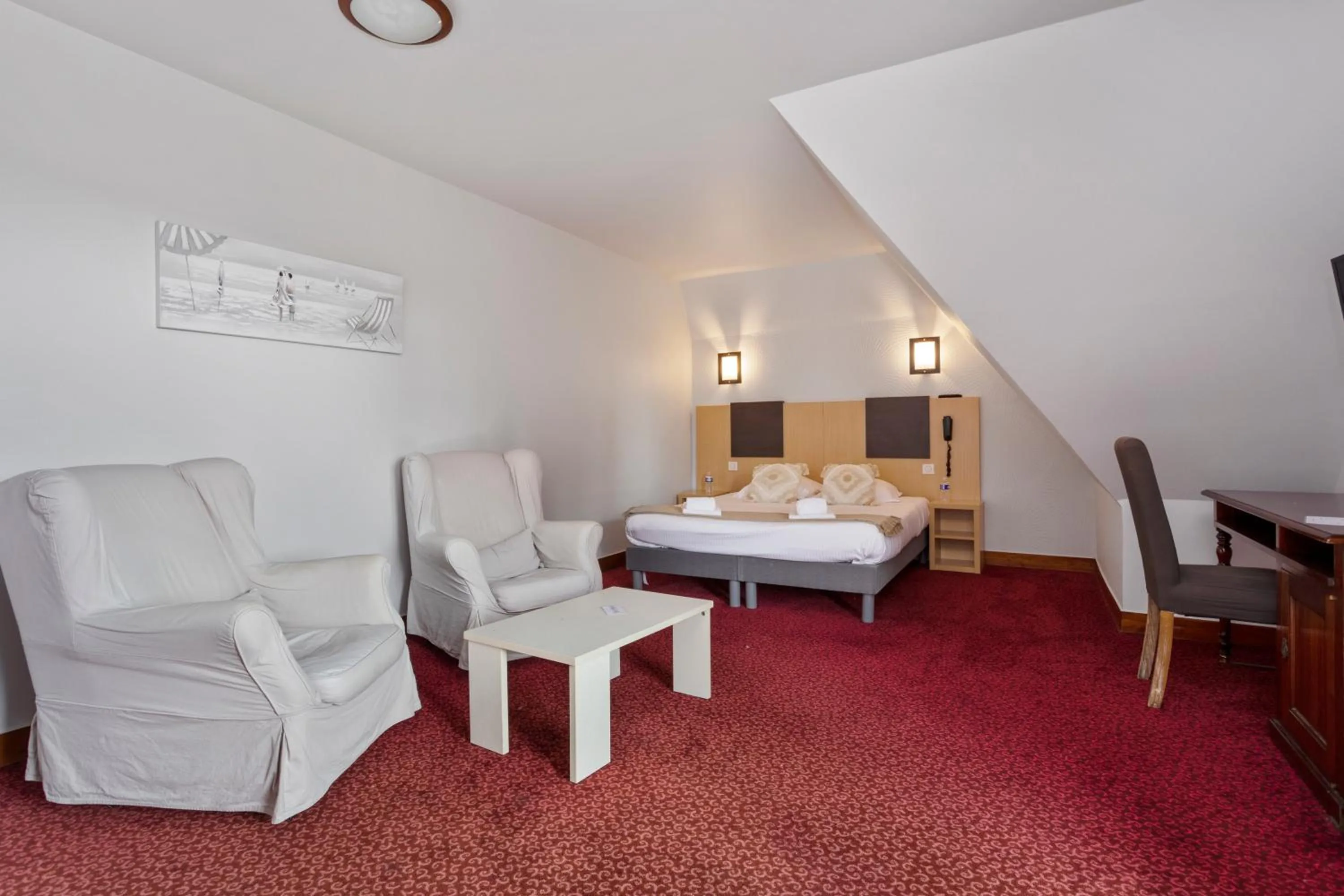 Bed in Hôtel Le Romantica