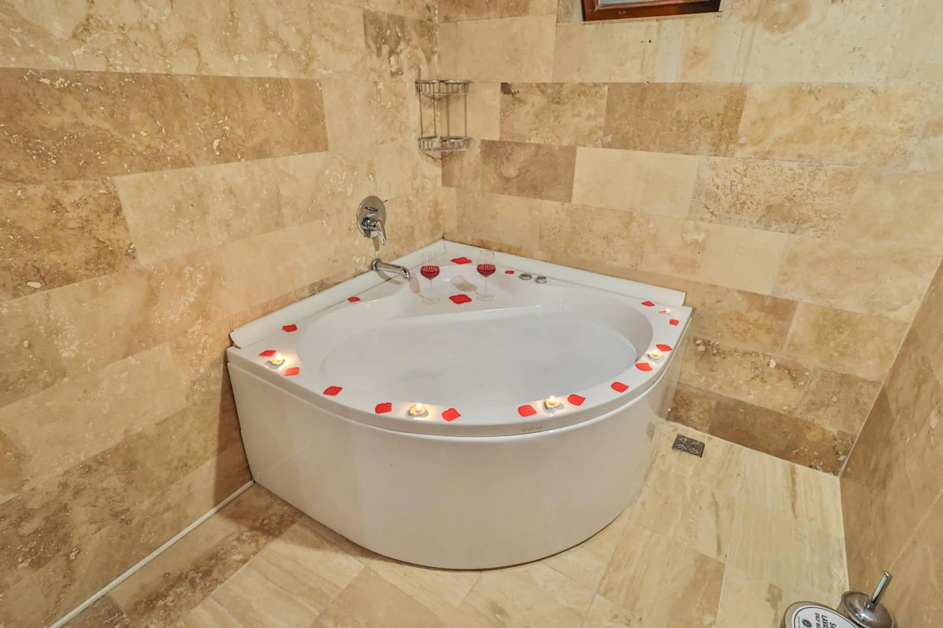 Hot Tub in Bedrock Cave Hotel