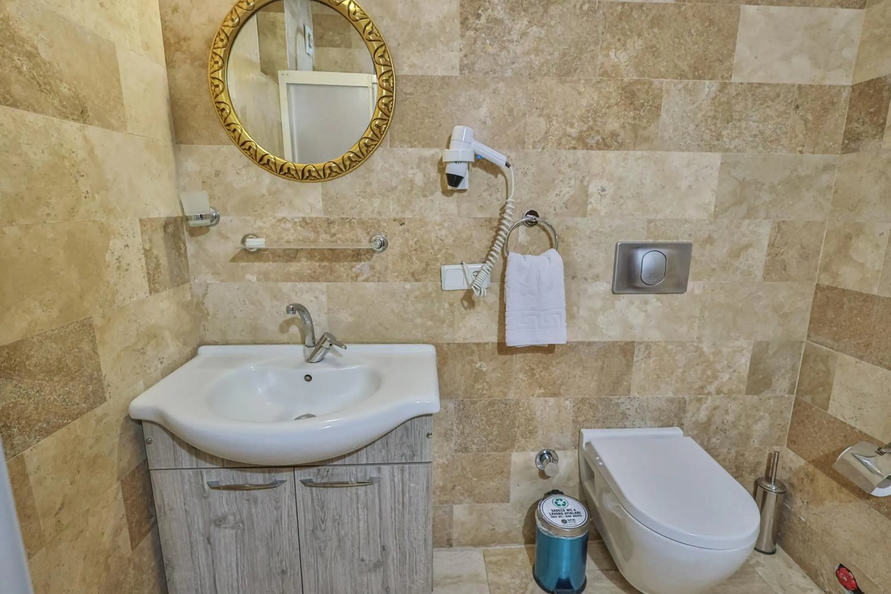 Bathroom in Bedrock Cave Hotel