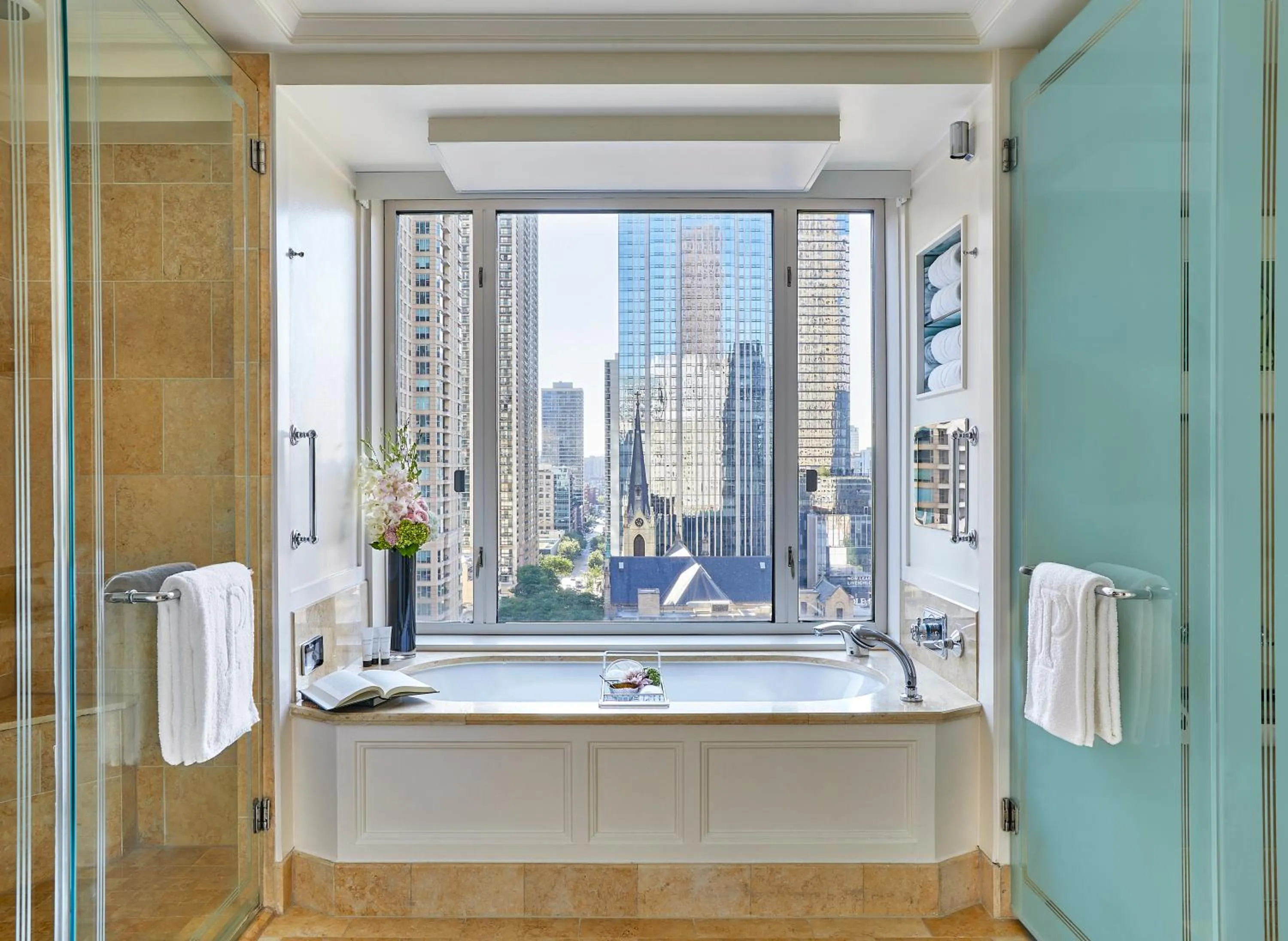 Bathroom in The Peninsula Chicago